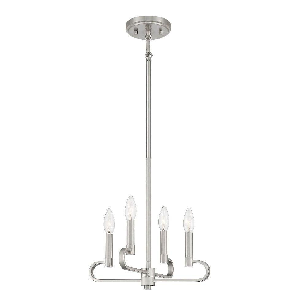 Designers Fountain Summit 4 Light Brushed Nickel Chandelier, D269C-4CH-BN