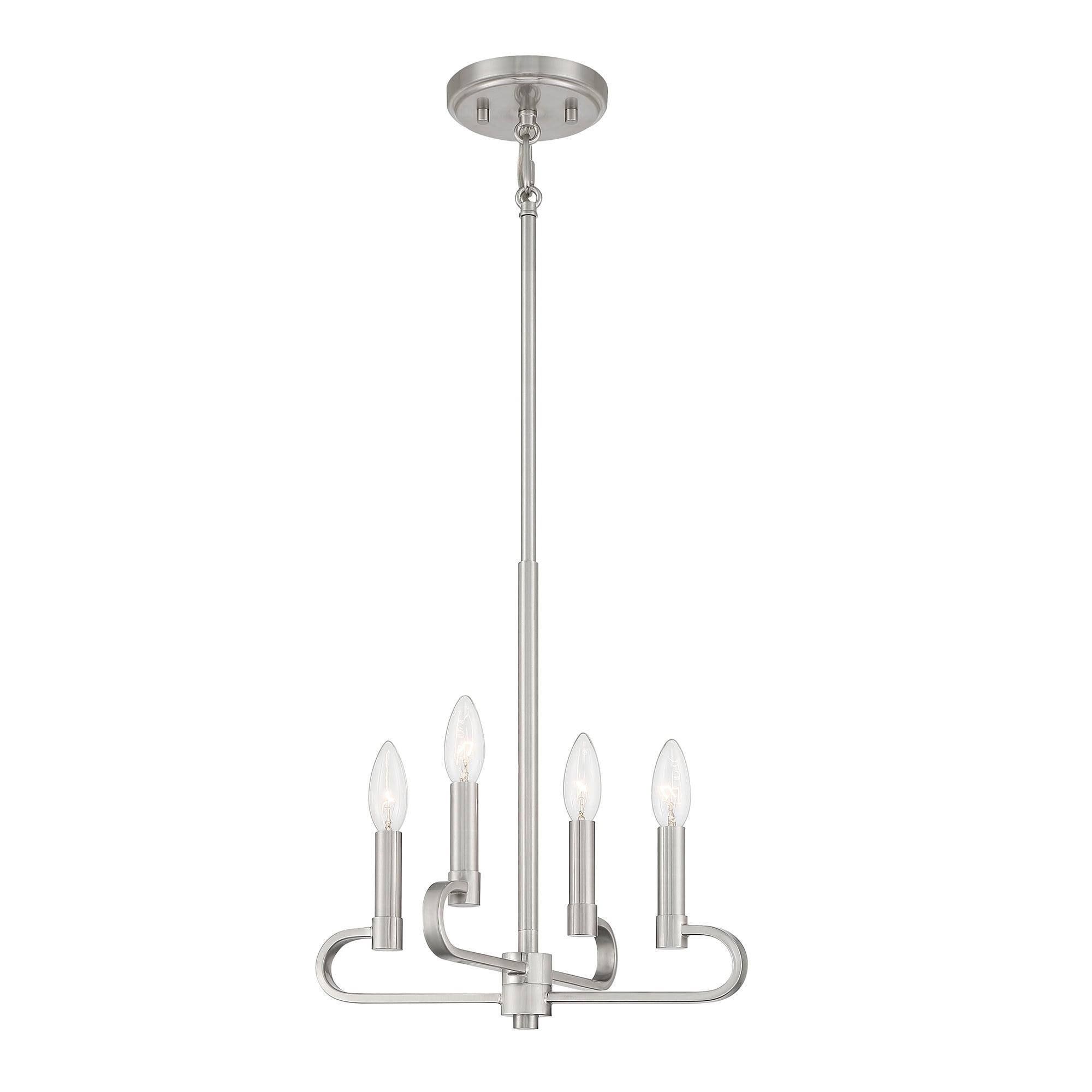 Summit 14'' Modern Brushed Nickel Candelabra Chandelier