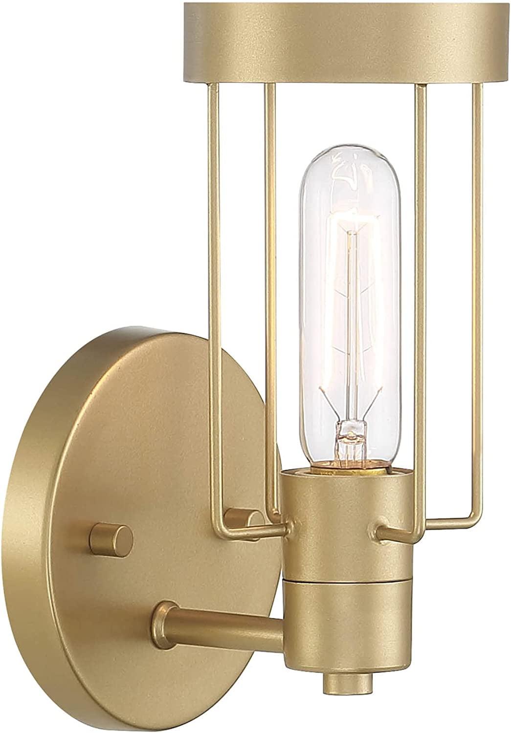 Tafo Golden Mist 5.5" Industrial Outdoor Wall Sconce