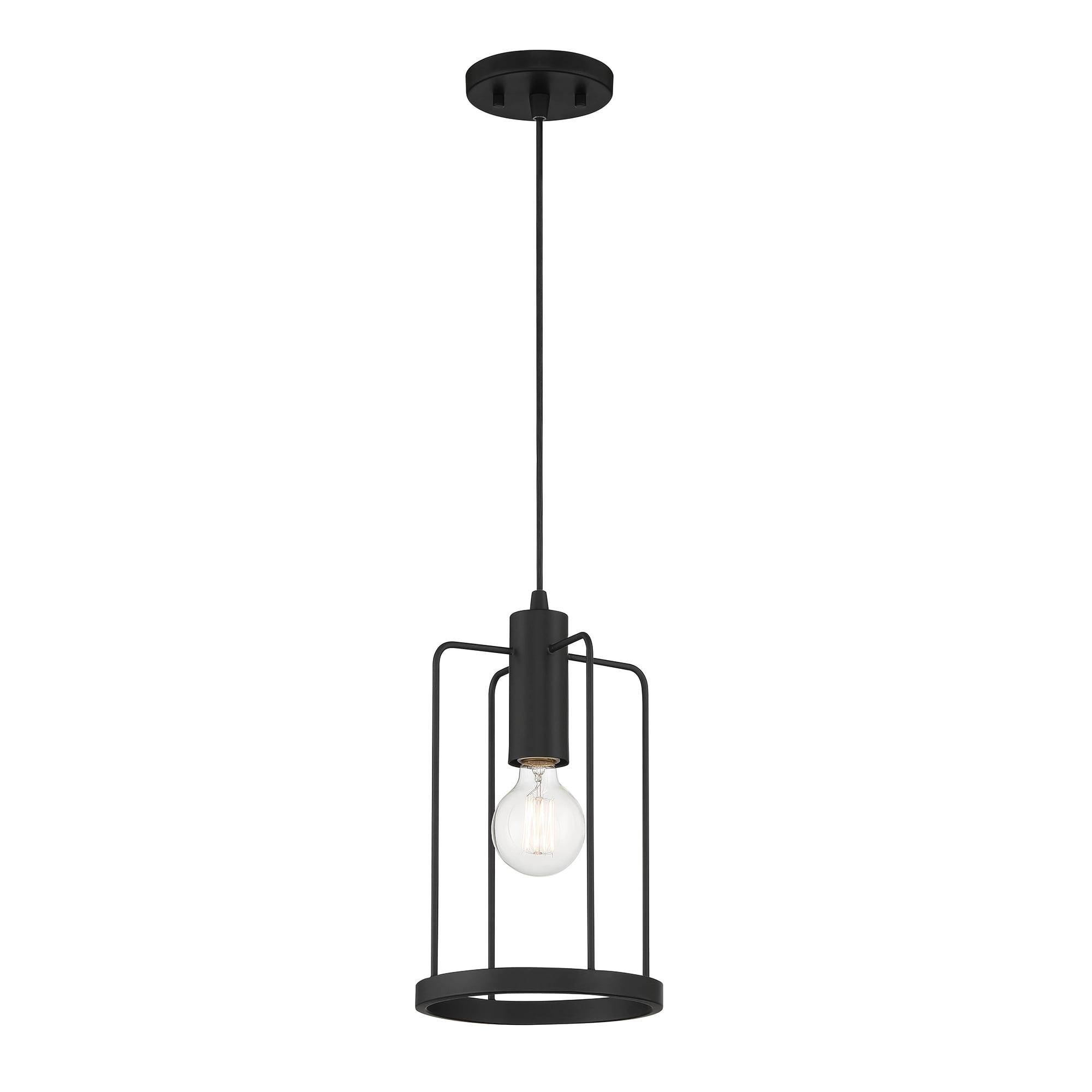 Tafo Modern Industrial Matte Black Pendant Light