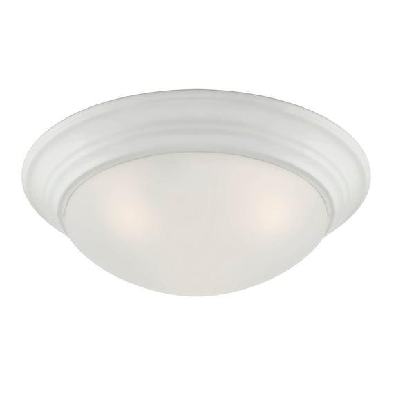 Designers Fountain Tap 2 Light Matte White Flush Mount Ceiling Light, 1360M-MW