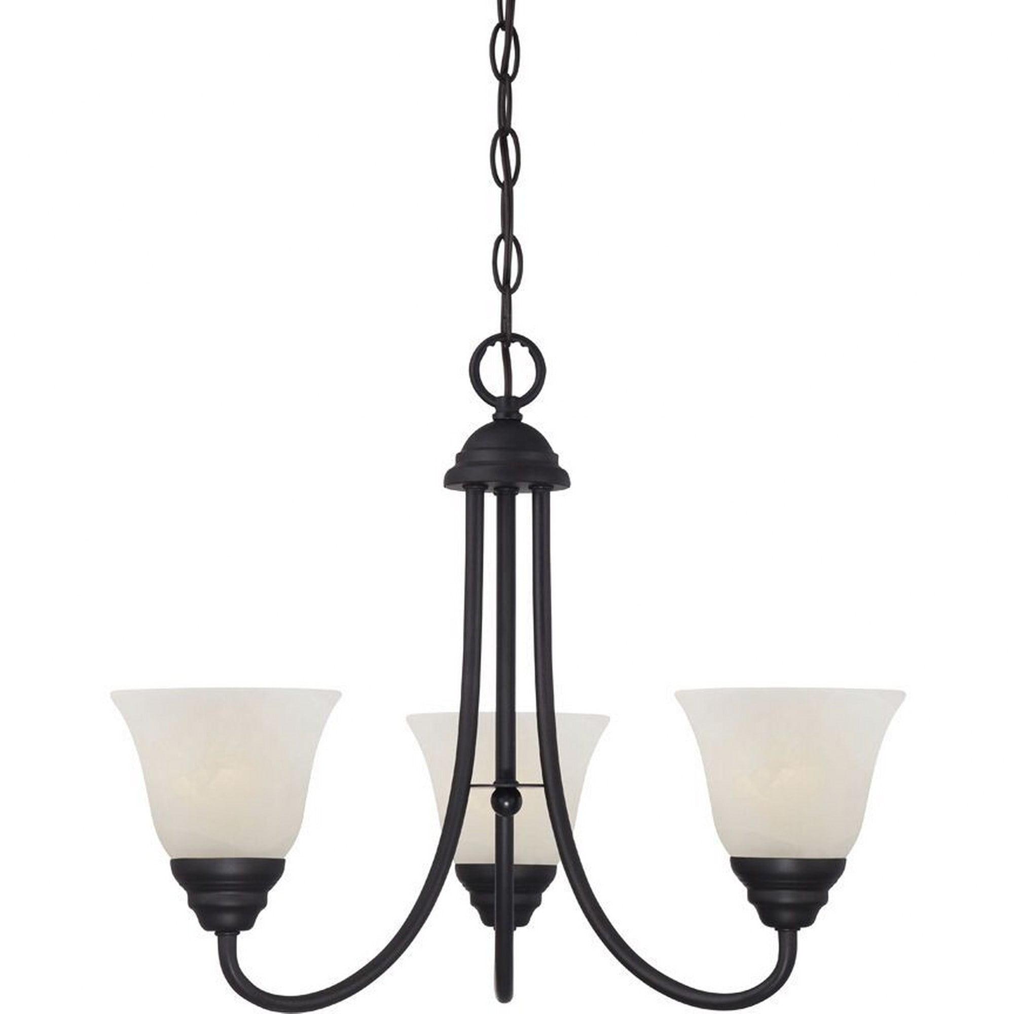 Kendall 3-Light Oil Rubbed Bronze Transitional Classic Chandelier for Dining Areas with No Bulbs Included