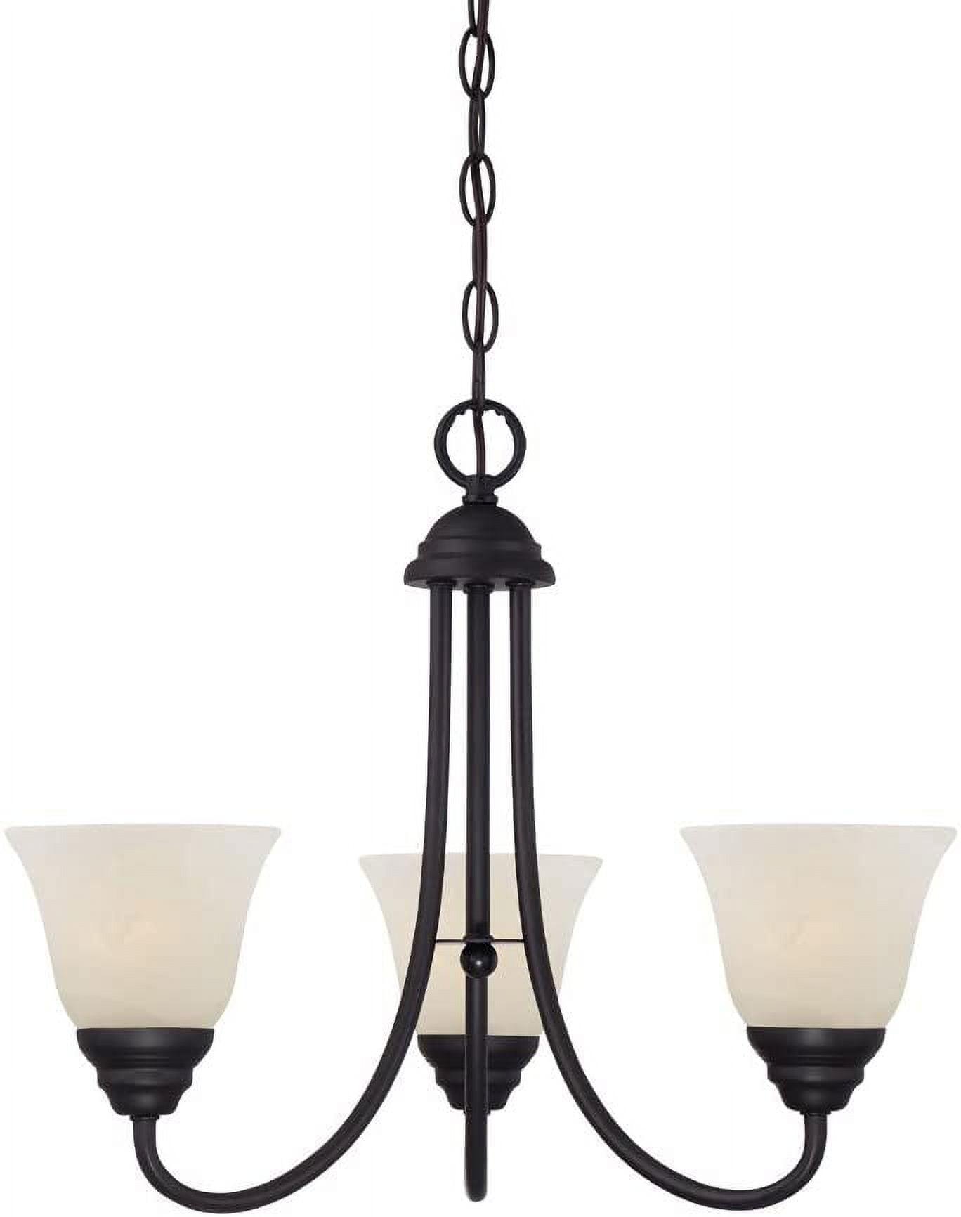 Kendall 3-Light Oil Rubbed Bronze Transitional Classic Chandelier for Dining Areas with No Bulbs Included