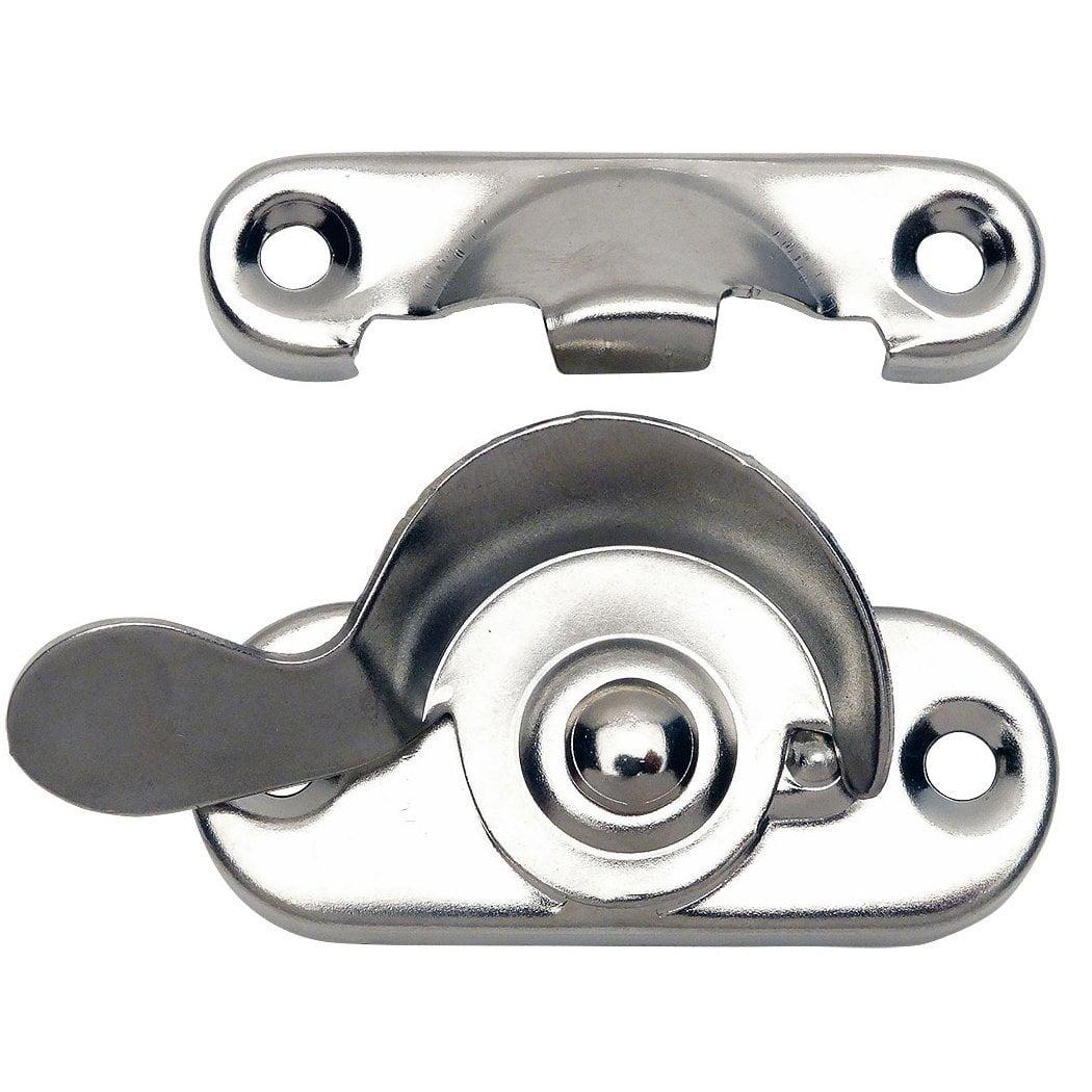 Polished Chrome Easy Slide Window Sash Lock