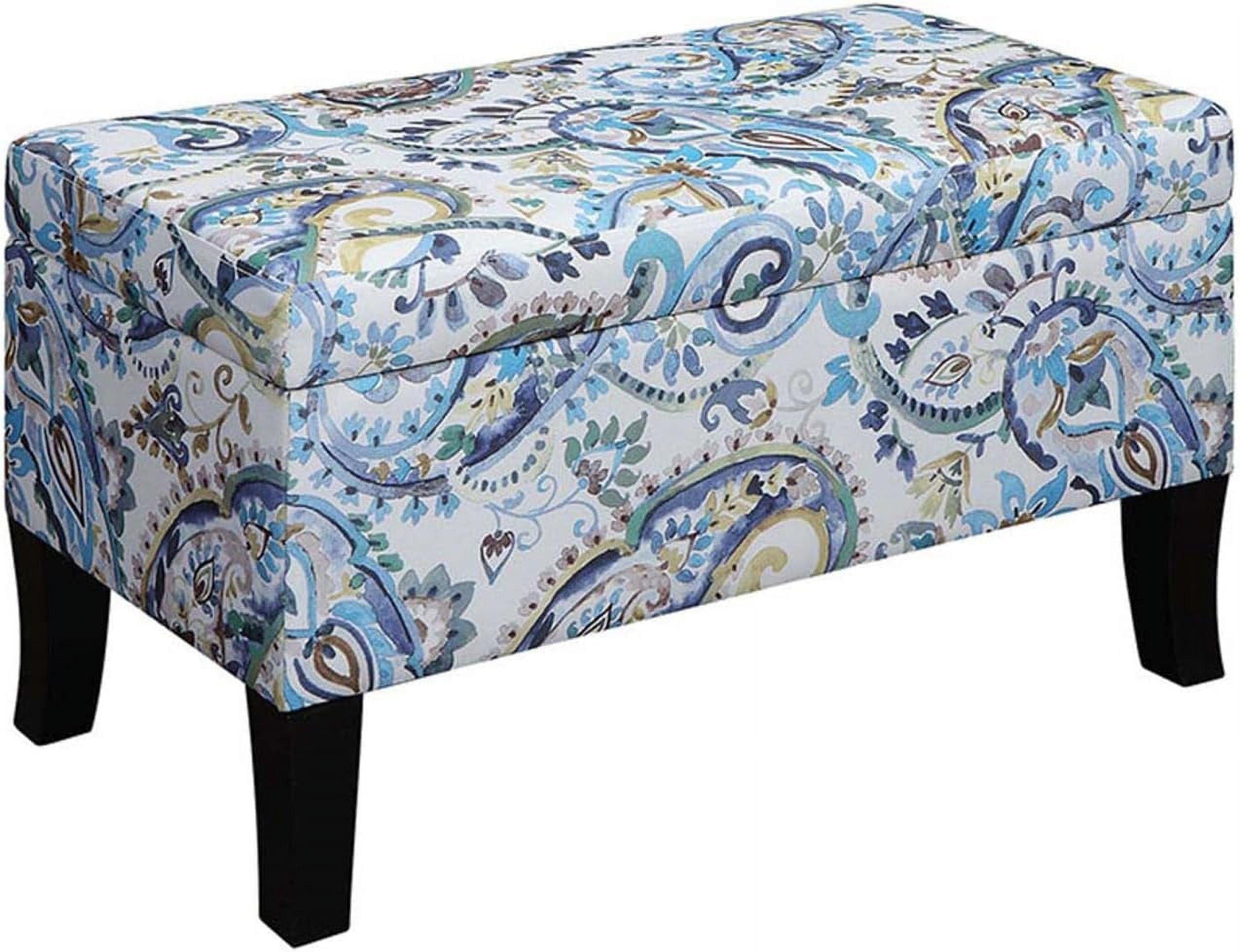 Convenience Concepts Designs4Comfort Winslow Storage Ottoman, Paisley Fabric