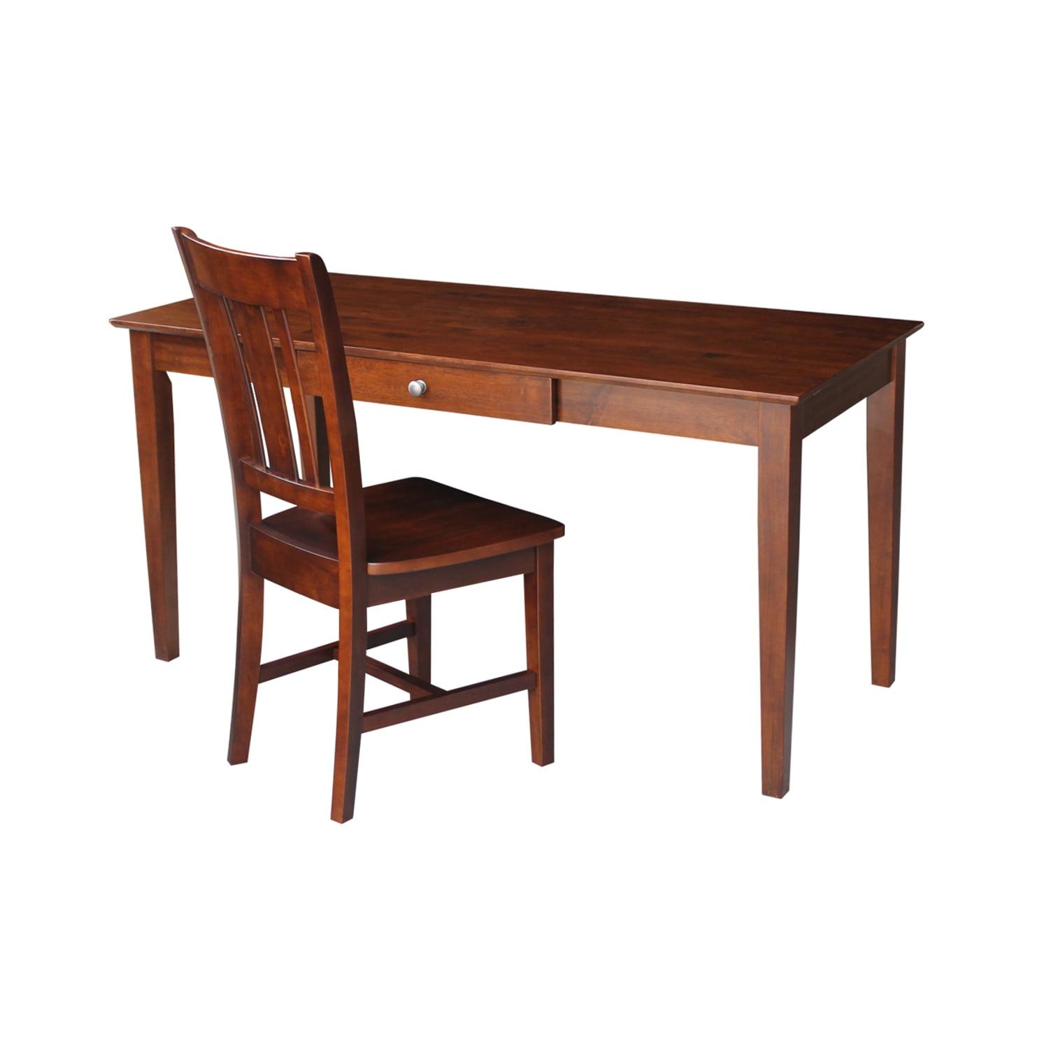 International Concepts Desk With Drawer - Larger Size And Chair