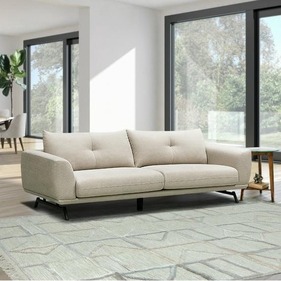 Devon & Claire Betty Fabric Sofa, Cream