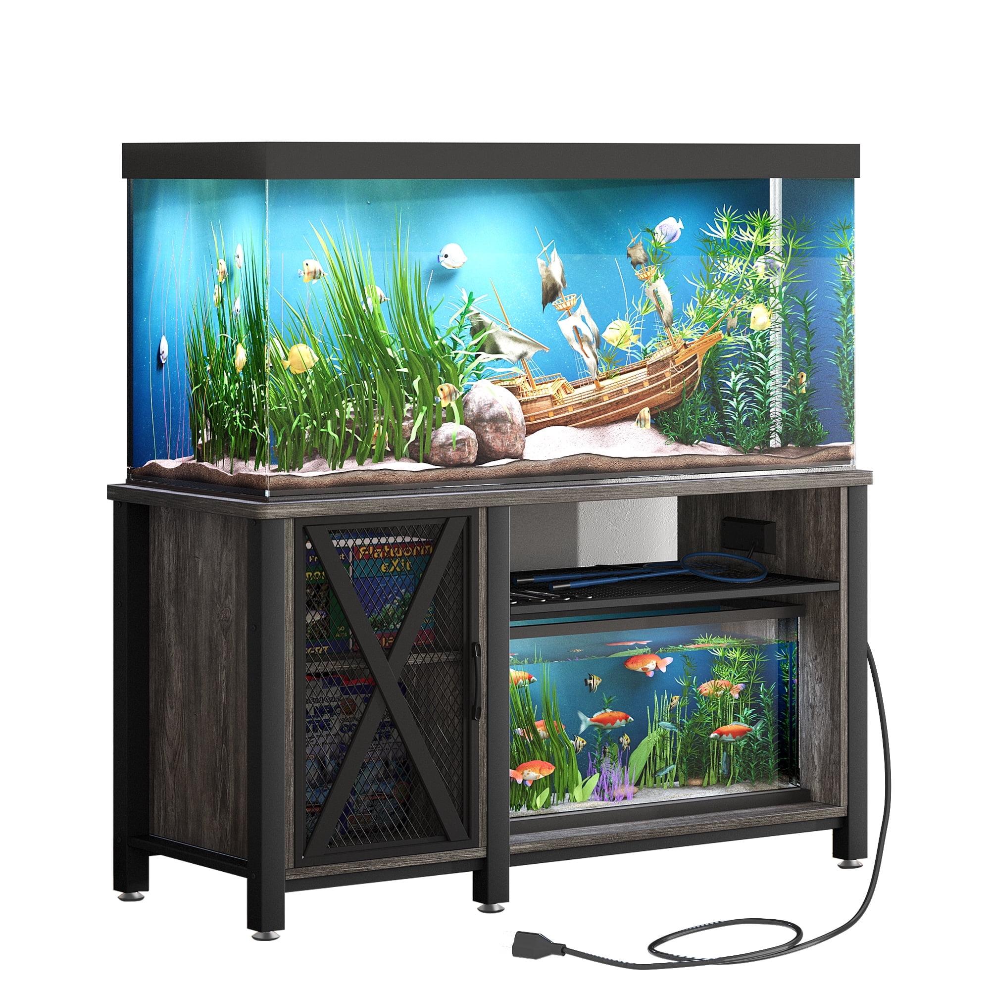 Archie & Oscar™ Chickerell 55-75 Gallon Rectangle Heavy Duty Metal Aquarium Stand with Power Outlets