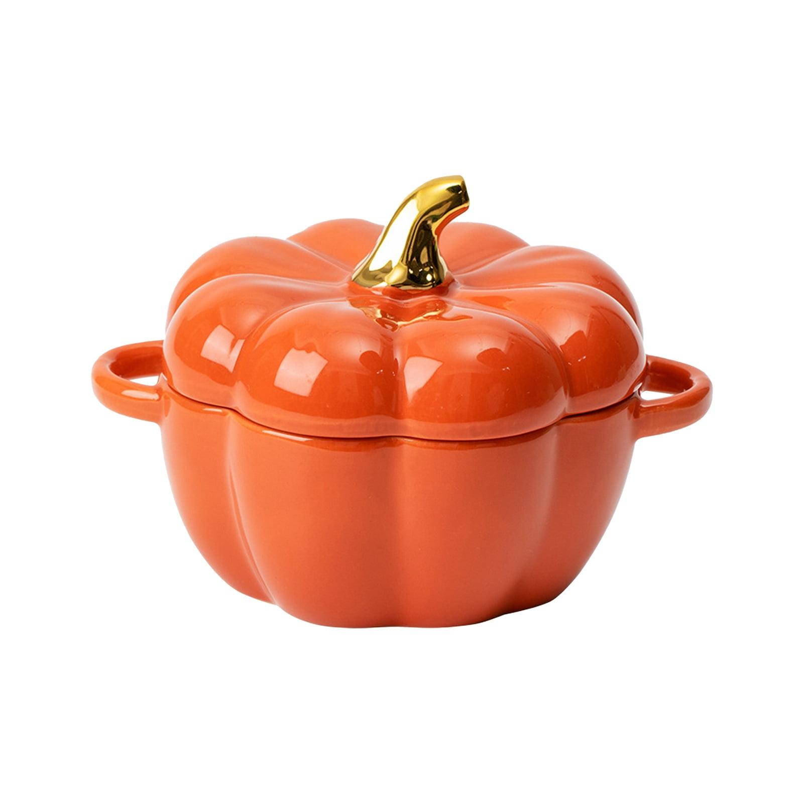 Fall Deals! Pumpkin Bowls,Ceramic Pumpkin Pot,Dutch Oven,Mini Soup Bowls,Halloween Partyware,Thanksgiving Decor,for Kitchen,Dining Room