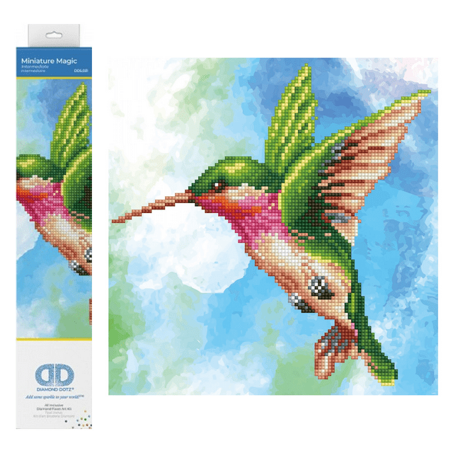 Diamond Dotz Miniature Magic Diamond Painting Kits for Adults - Diamond Art Kits a Relaxing Creative Craft Kit with Dotz Gems 11x11