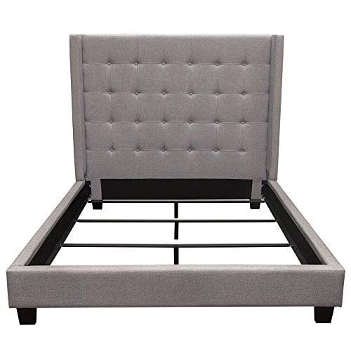 Madison Ave Upholstered Wingback Bed