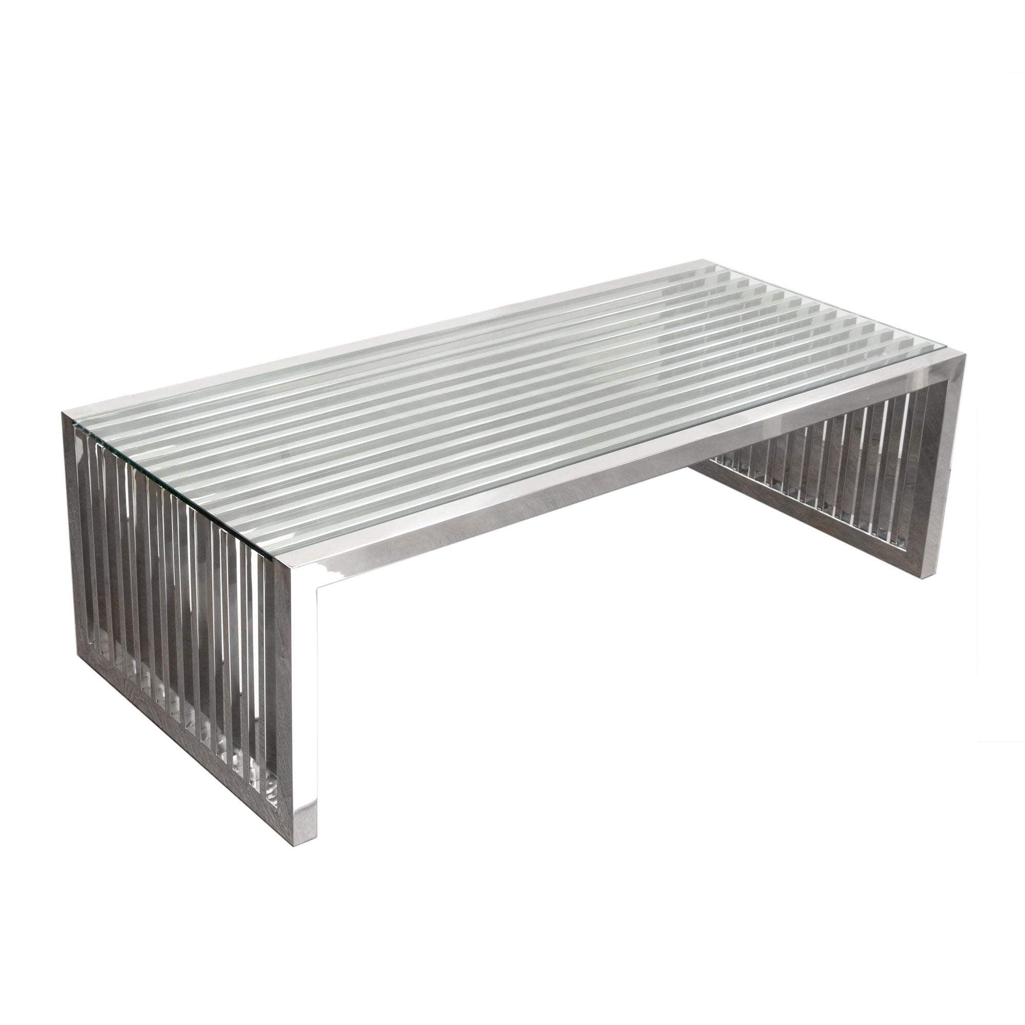 Diamond Sofa Soho Glass Top Single Coffee Table