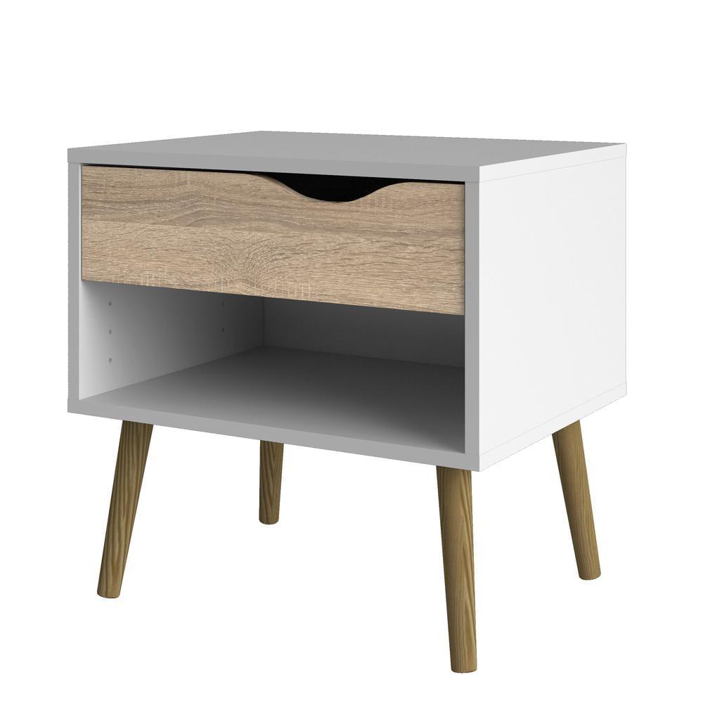 Nightstand in White - Tvilum