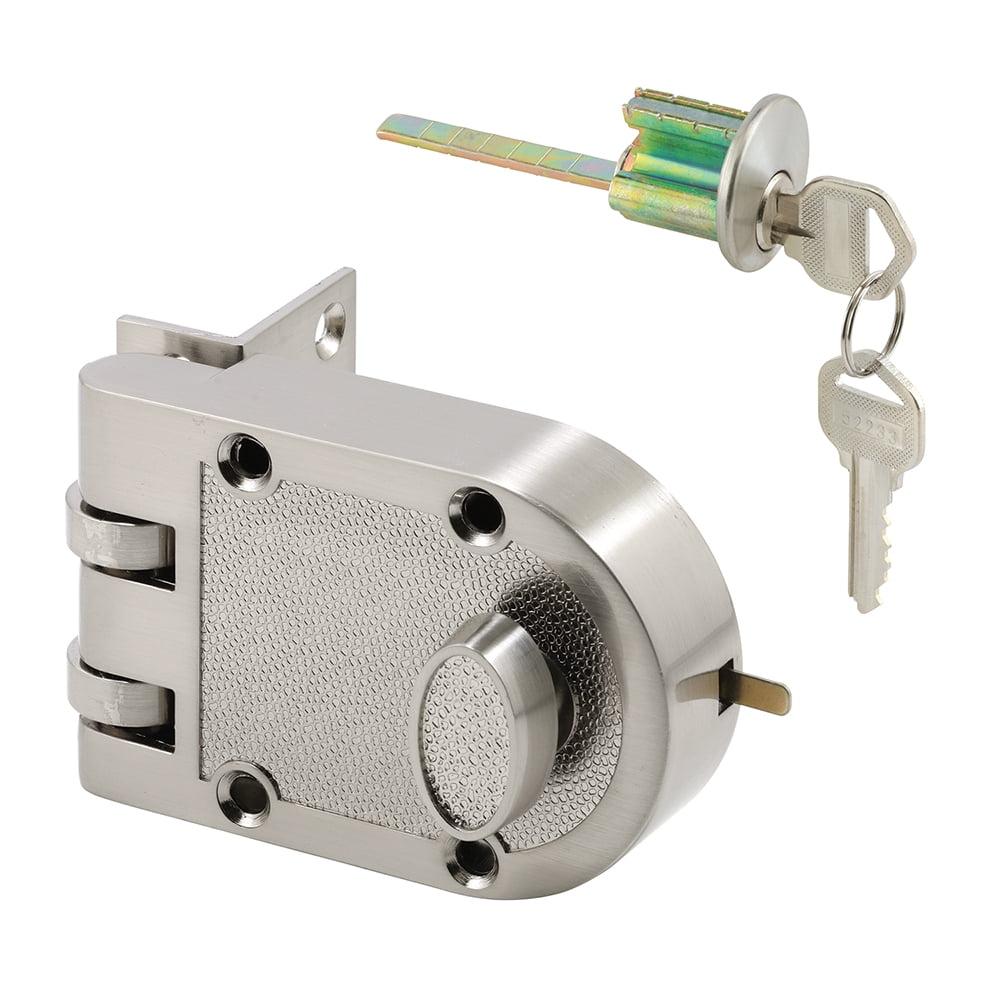 Satin Nickel Single Cylinder Jimmy-Resistant Deadlock