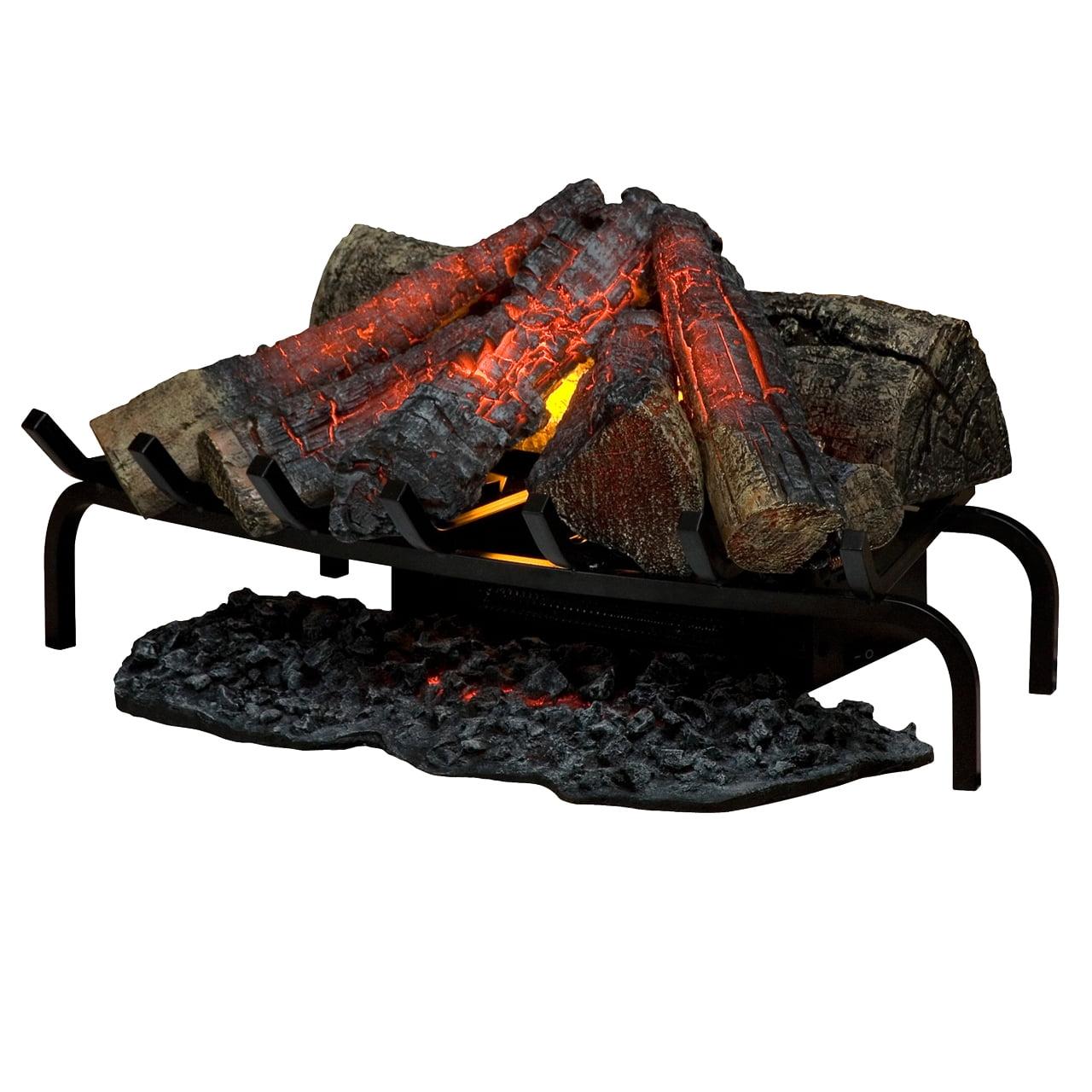 Dimplex 28" Black Electric Fireplace Log Set with Realistic Flame