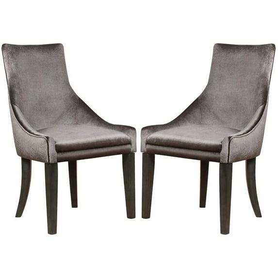 Wenty 38'' H Wood+Fabric Upholstered Side Chair (Set of 2)