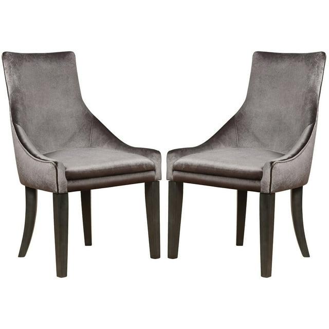 Wenty 38'' H Wood+Fabric Upholstered Side Chair (Set of 2)