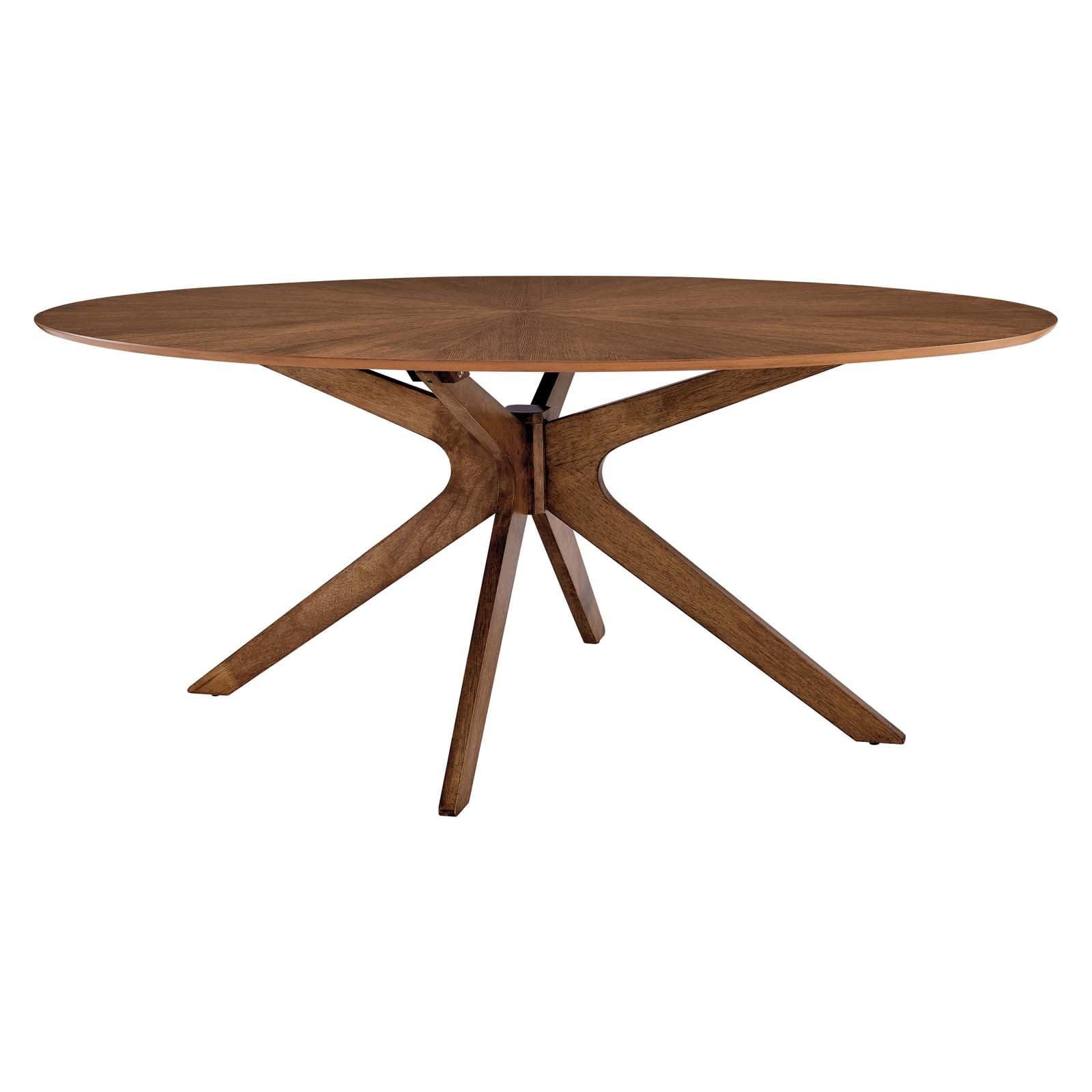 Modway Carson Carrington Kampbacken 71-inch Oval Wood Dining Table
