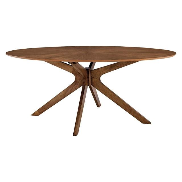 Modway Carson Carrington Kampbacken 71-inch Oval Wood Dining Table