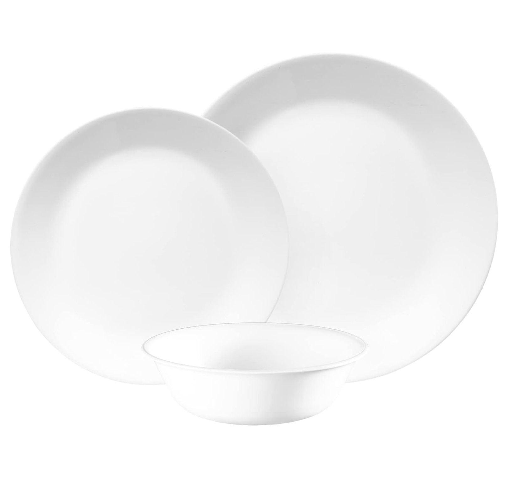 Corelle®- Winter Frost White, Round 12-Piece Dinnerware Set