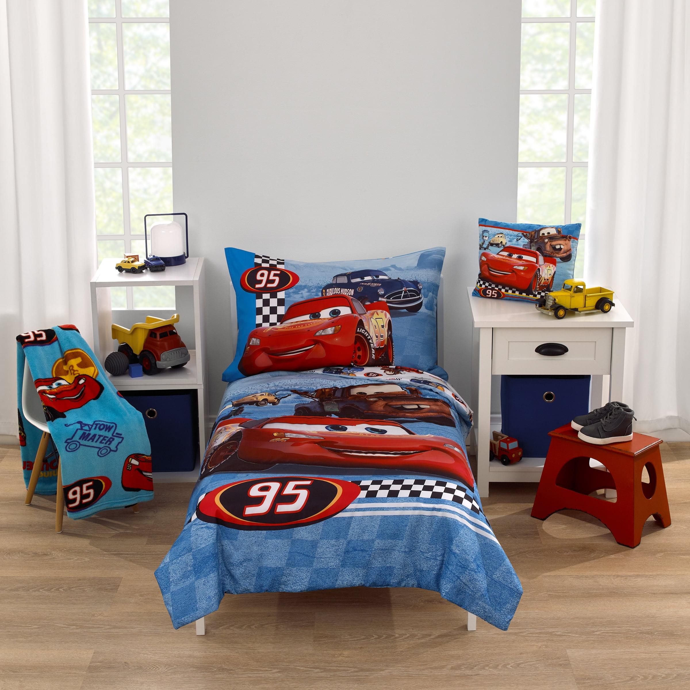 Disney Cars Radiator Springs Reversible Characters Toddler Bedding Set