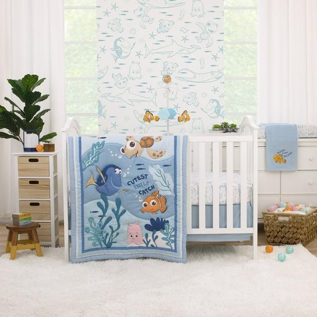 Disney Disney Finding Nemo Cutest Little Catch Infant Col 3 - Piece Crib Bedding Set