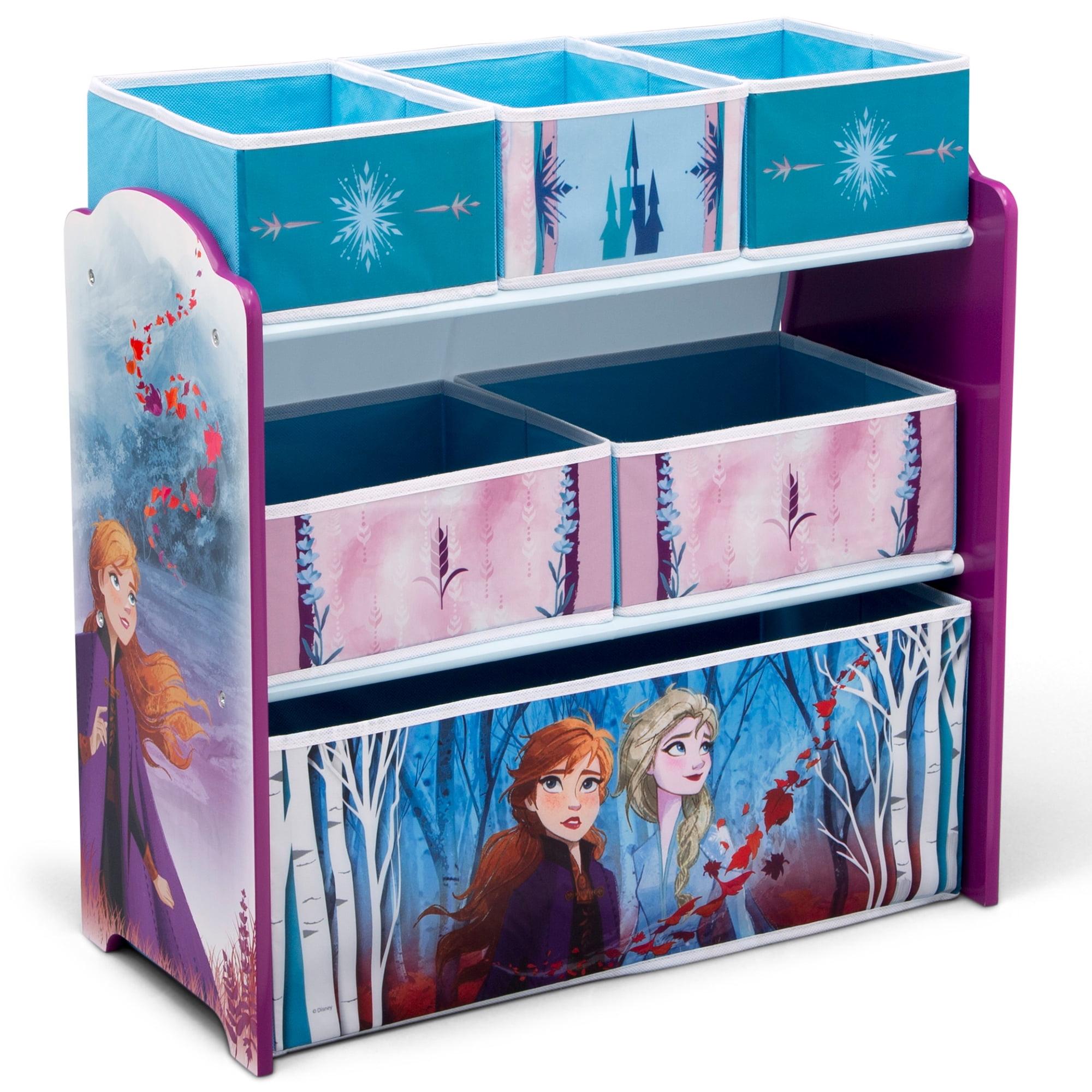 Disney Frozen 2 Design and Store 6 Bin Kids' Toy Organizer - Delta Children