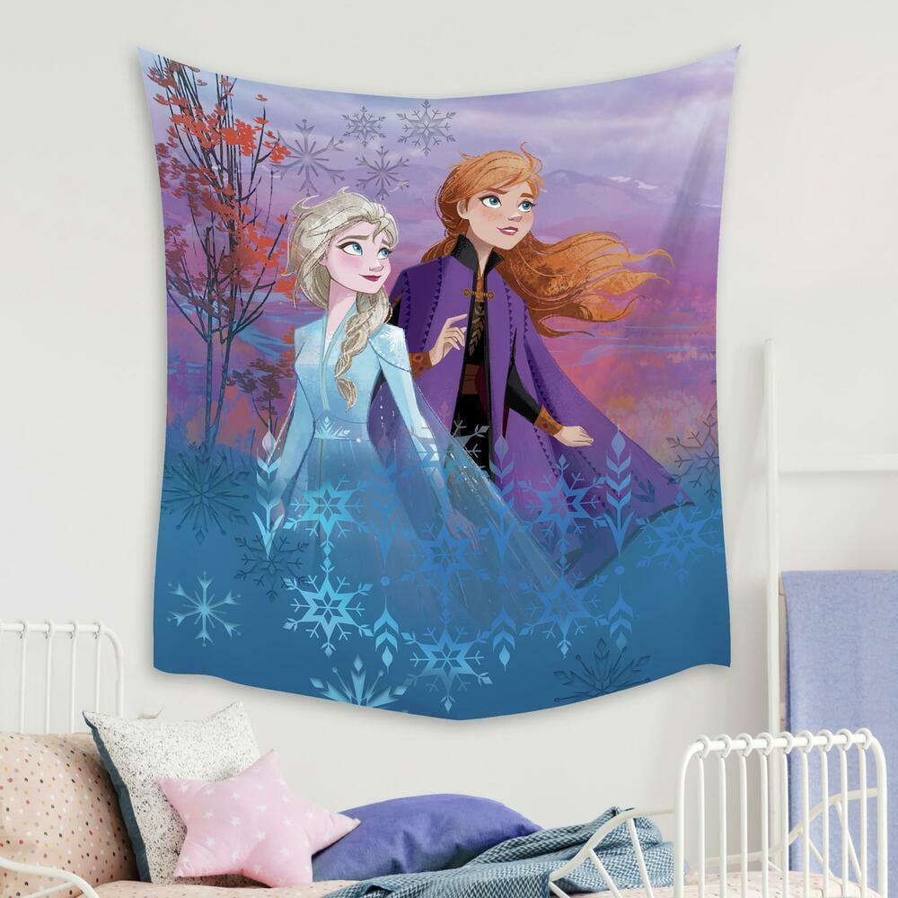 Disney Frozen II Destiny Awaits Lavender and Blue Tapestry