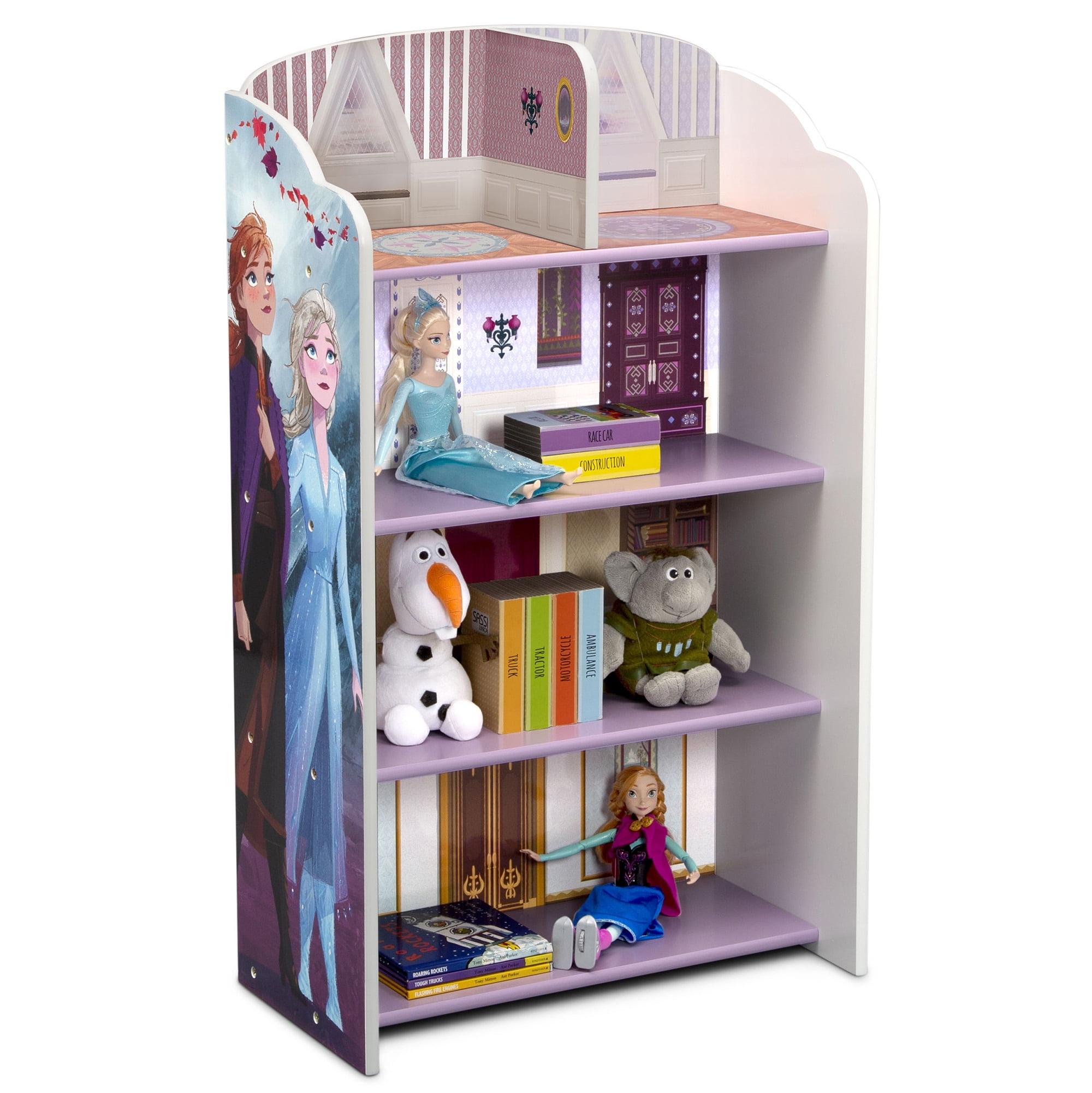 Frozen II Wooden Playhouse 4-Shelf Bookcase for Kids