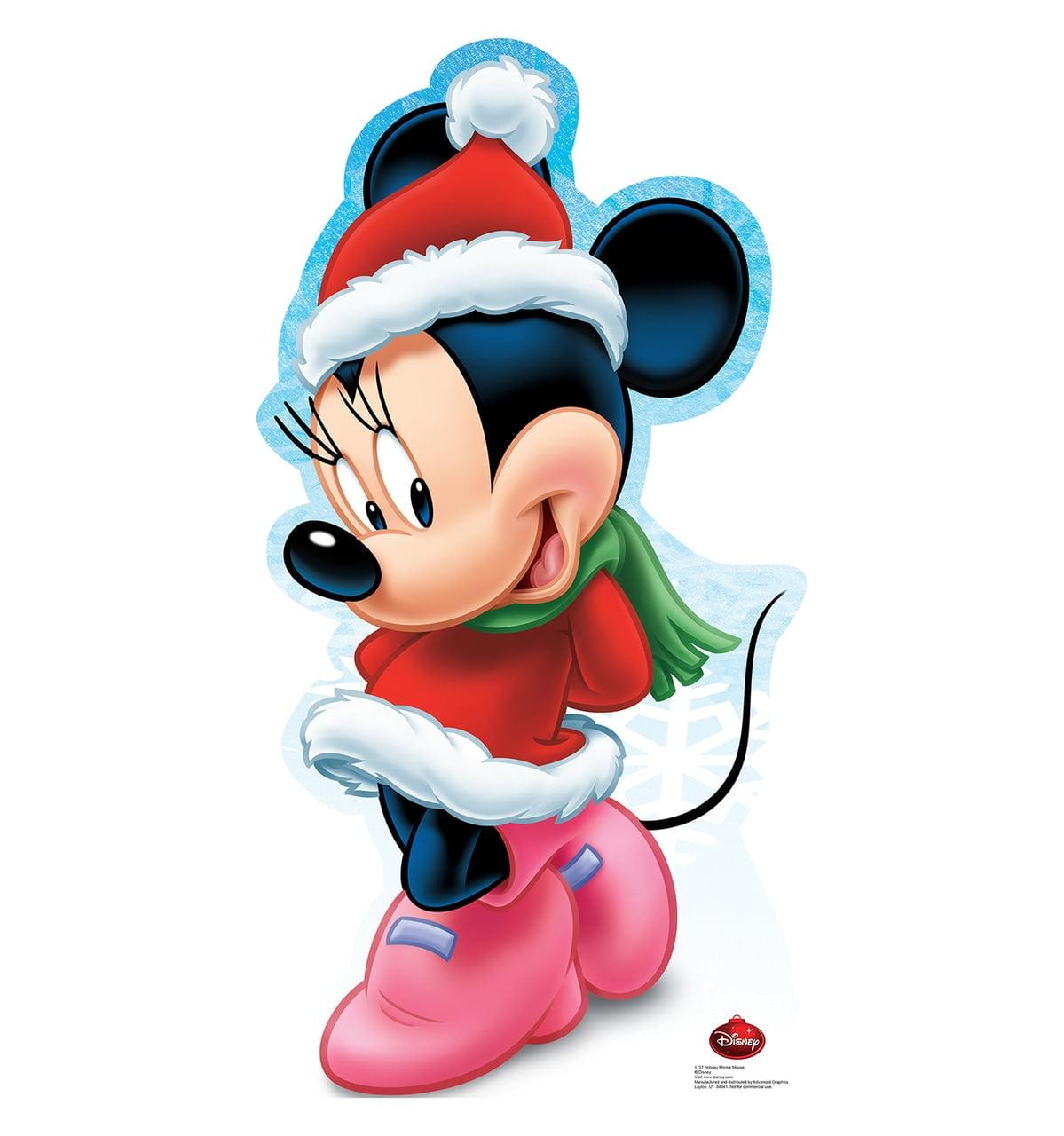 Holiday Minnie Mouse Life-Size Cardboard Standup