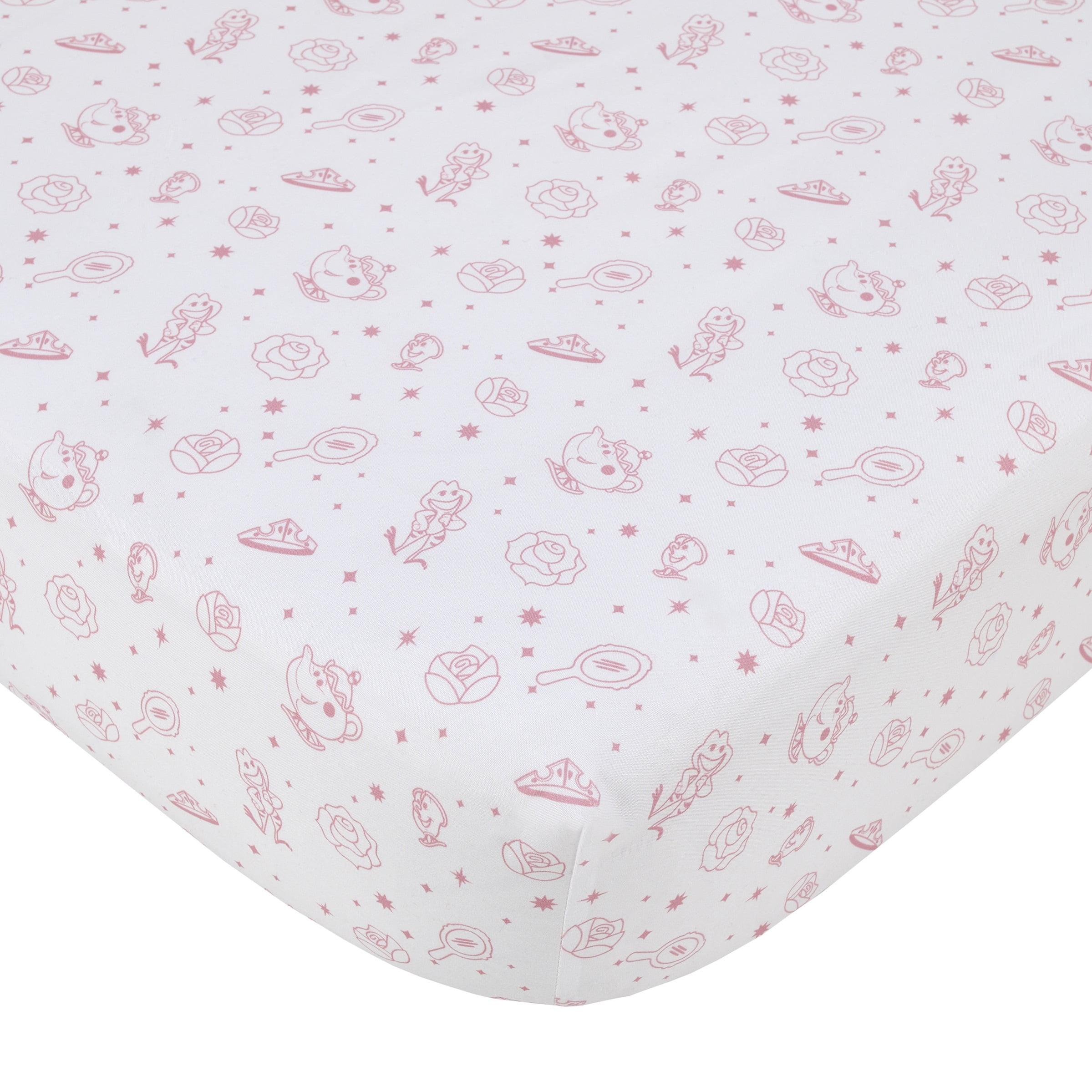 NoJo Disney Make a Wish Princess Fitted Crib Sheet