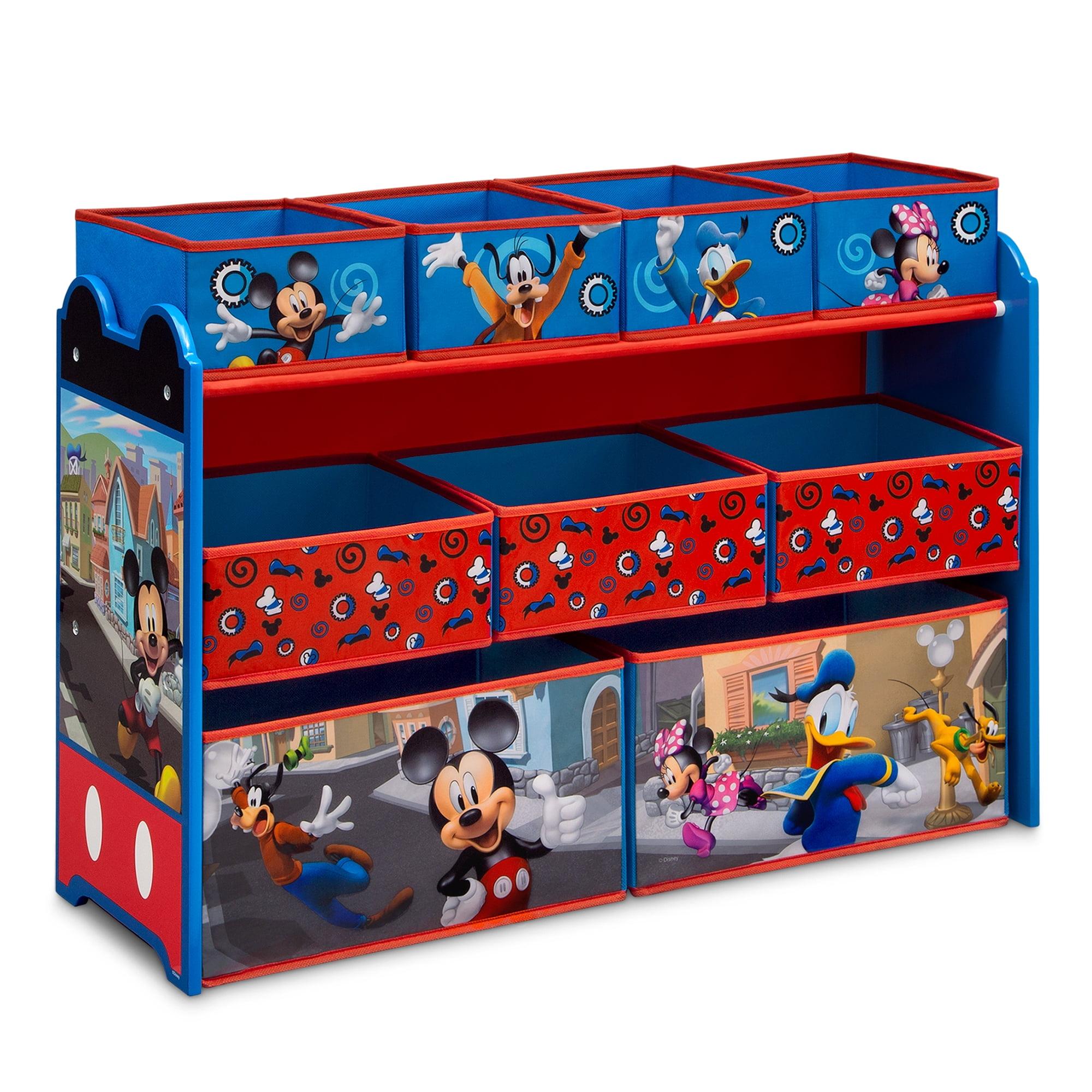 Delta Children Deluxe 9 Bin Design and Store Toy Organizer - Mickey Mouse