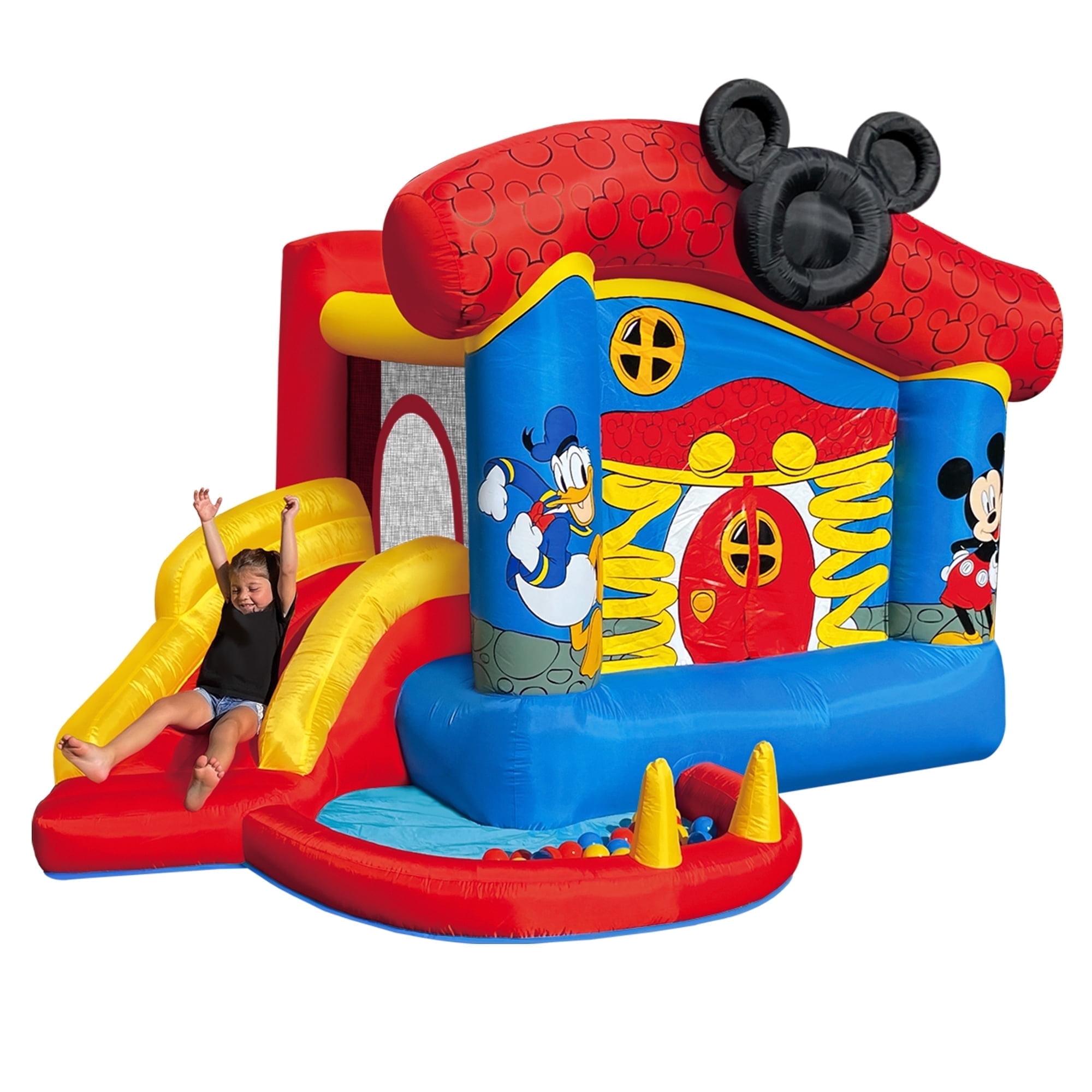 Mickey Mouse Bounce House with Slide and Ball Pit