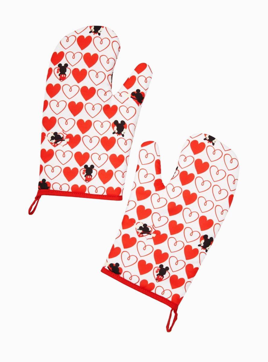 Seven20 Disney Mickey Mouse Red Heart Series Oven Mitts | 2 Pack