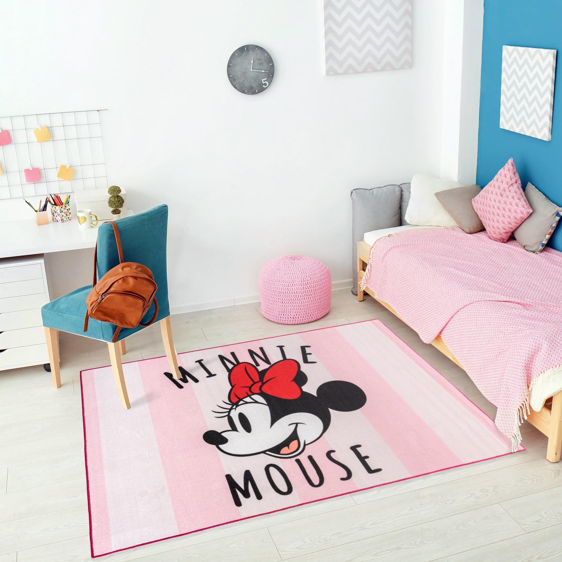 Minnie Mouse Striped Jumbo Kids' Area Rug, 54"x78", Multicolor