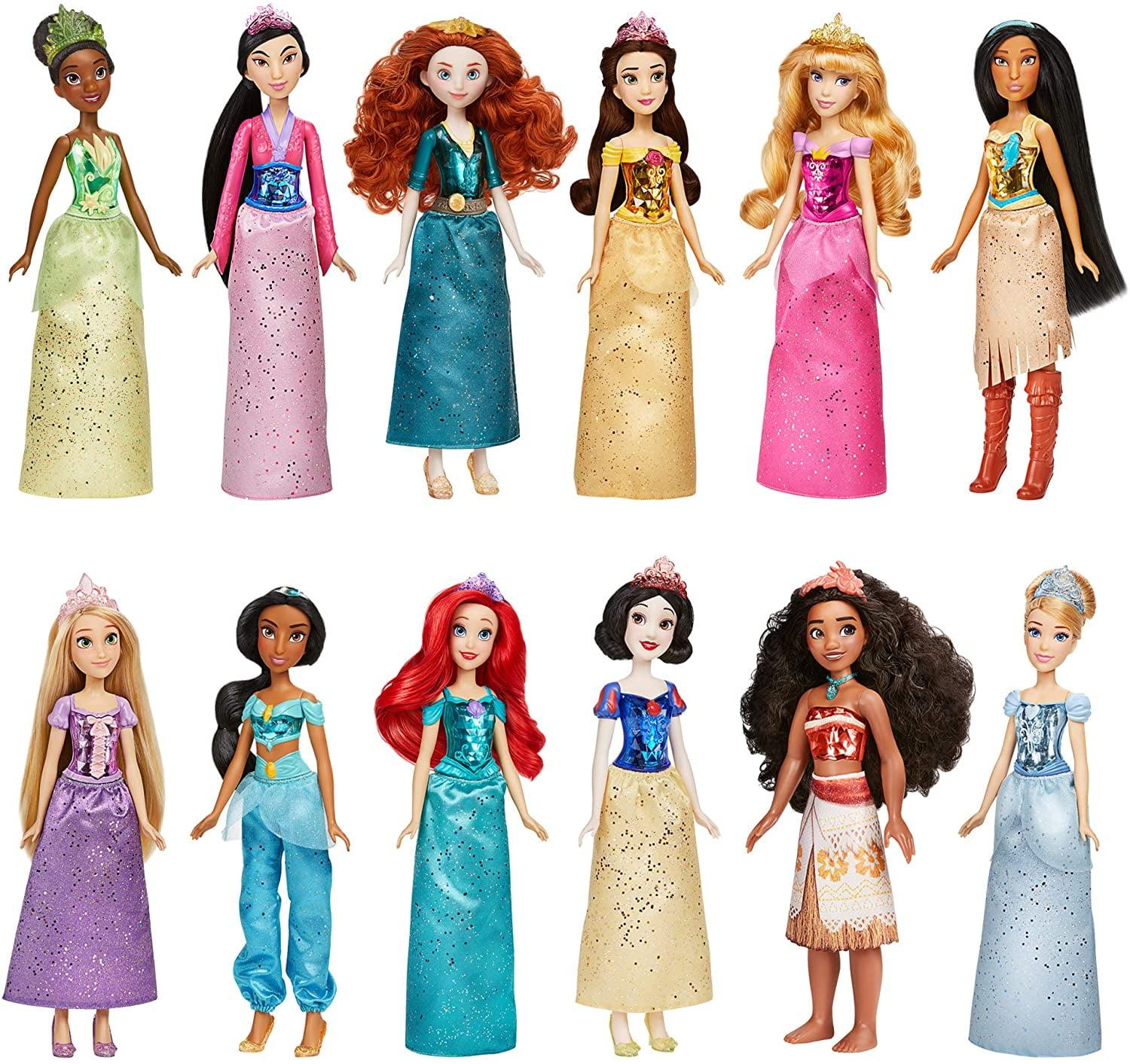 Disney Princess Royal Collection 12 Shimmer Fashion Dolls with Accessories