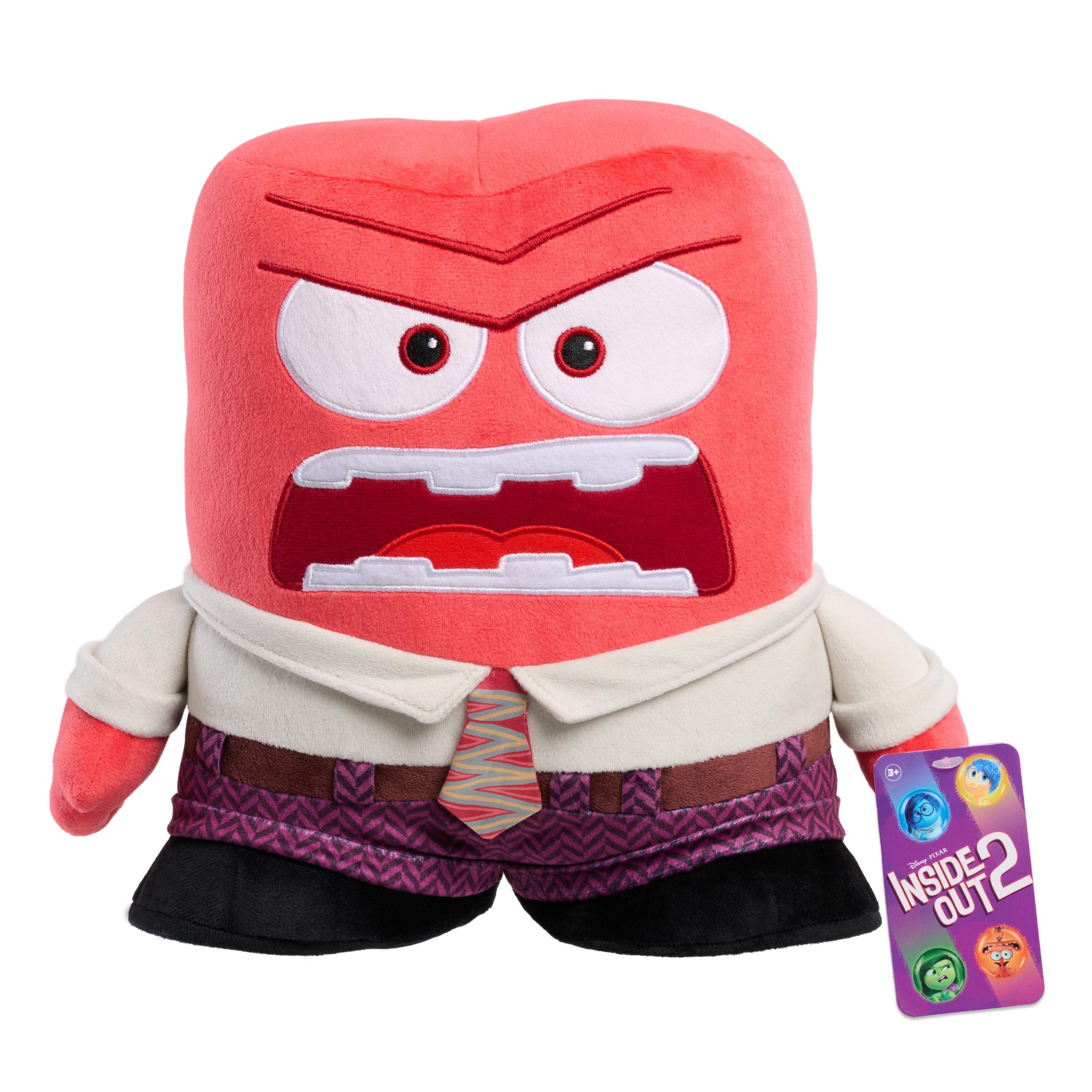 Hooray Toys and Pixar Inside Out 2 Large Plush Anger, Polyester, Kids Toy