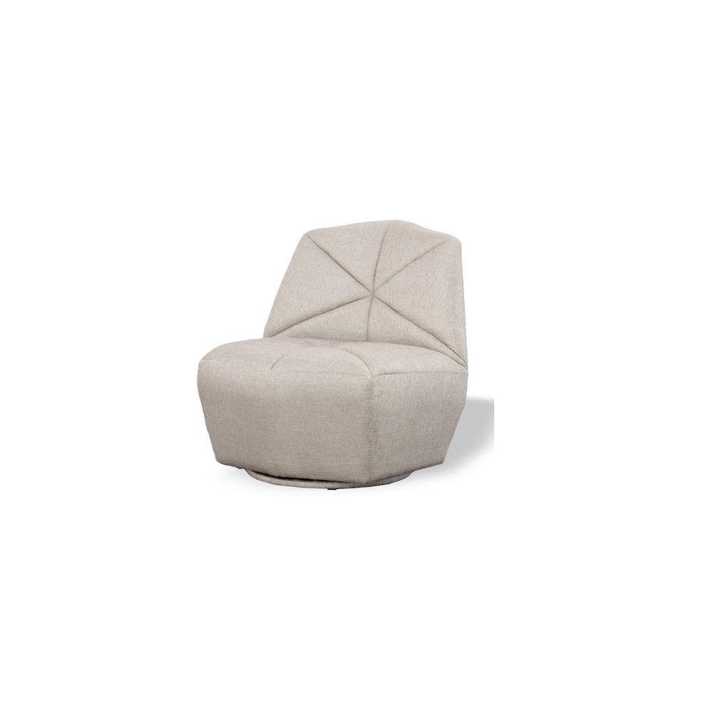 Divani Casa Tomlin Contemporary Fabric Upholstered Accent Chair in Gray