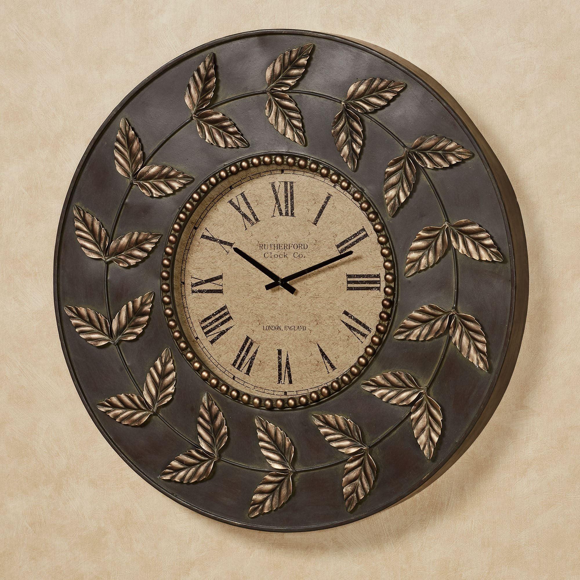 Dixon Leaf Wall Clock Bronze/Gold Bronze/Gold