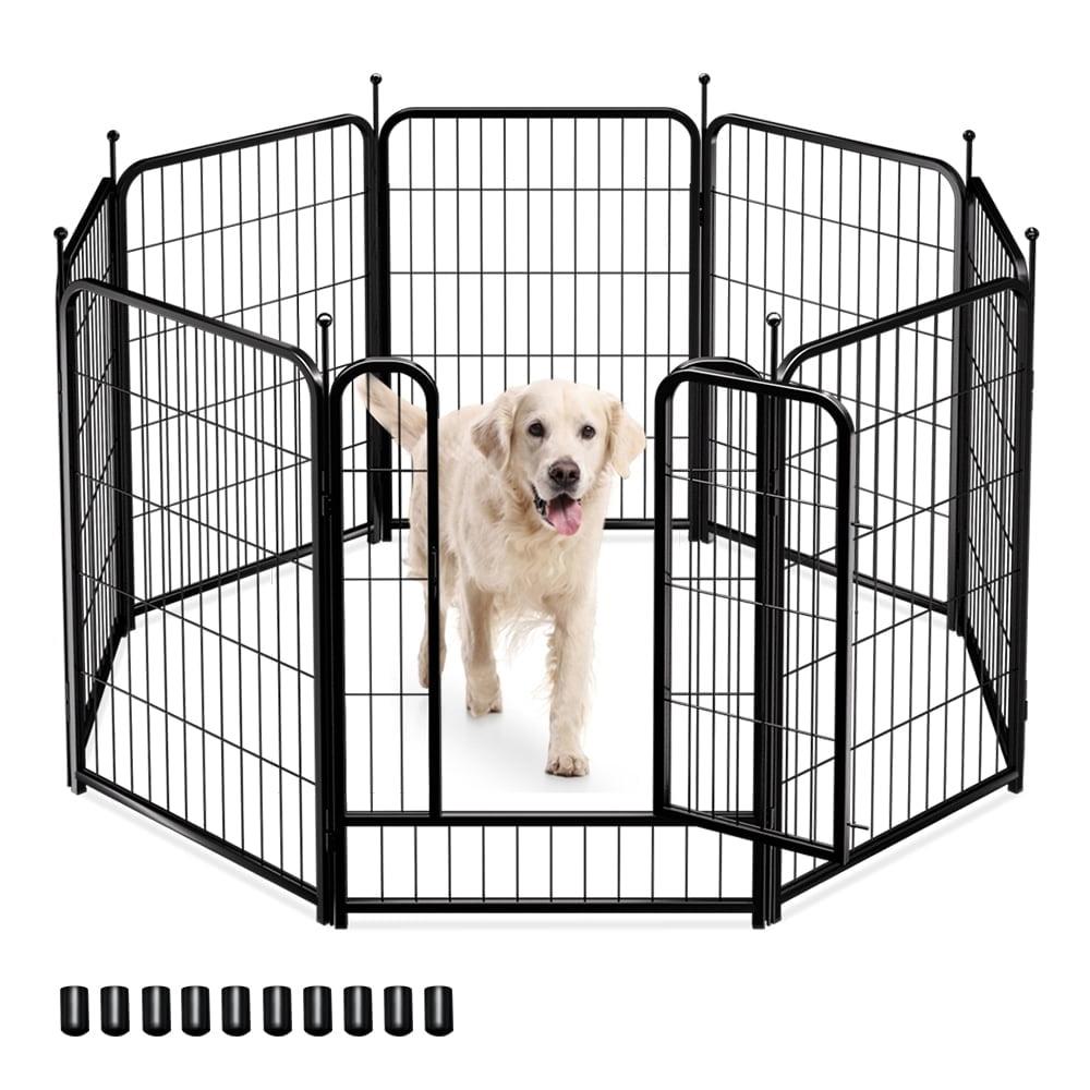 Heavy Duty Black Metal 40" Pet Playpen with Door