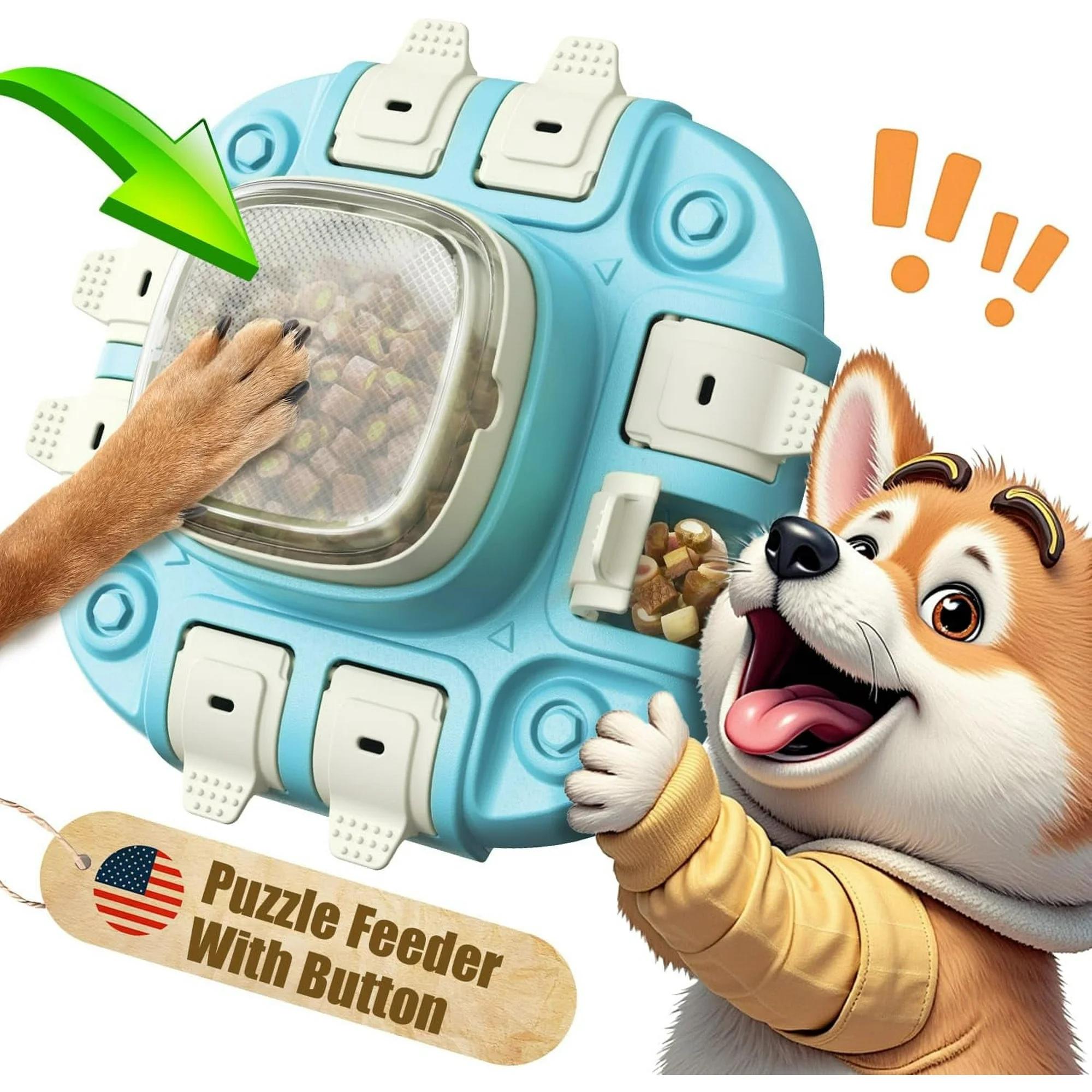 Dog Puzzle Toy - Puzzle Toys for Dogs 2 Levels, Dog Treat Puzzles Toys for IQ Training & Brain Stimulation, Dog Slow Feeder as Gifts for Puppies, Cats, Dogs