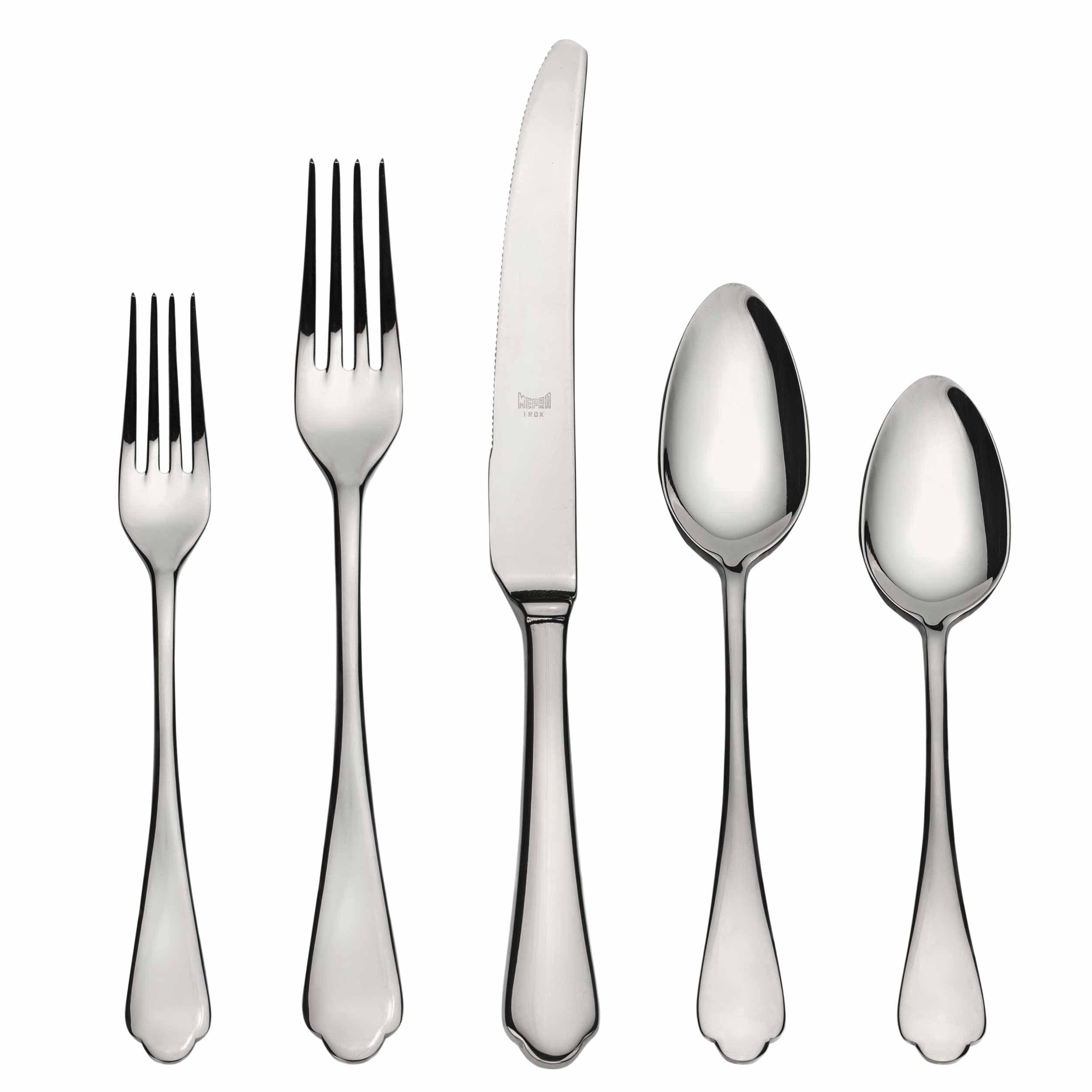 Dolce Vita Flatware 20-Piece Set by Mepra - Polished Stainless Steel