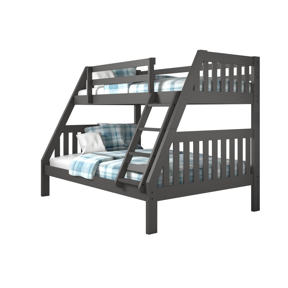 Donco Kids Austin Mission Twin Over Full Dark Grey Bunkbed