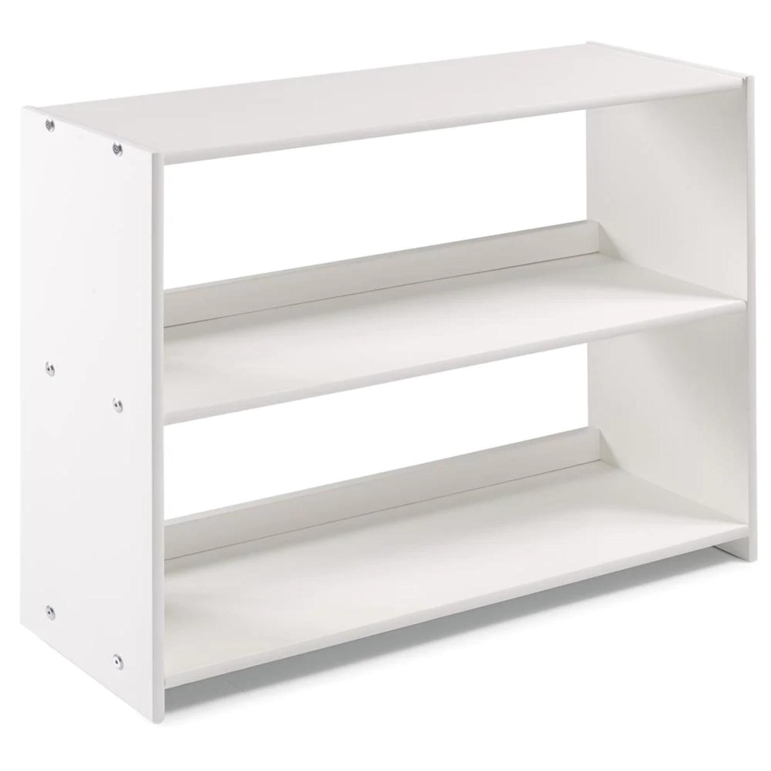 Contemporary White Pine Kids Bookcase with Dual Shelves