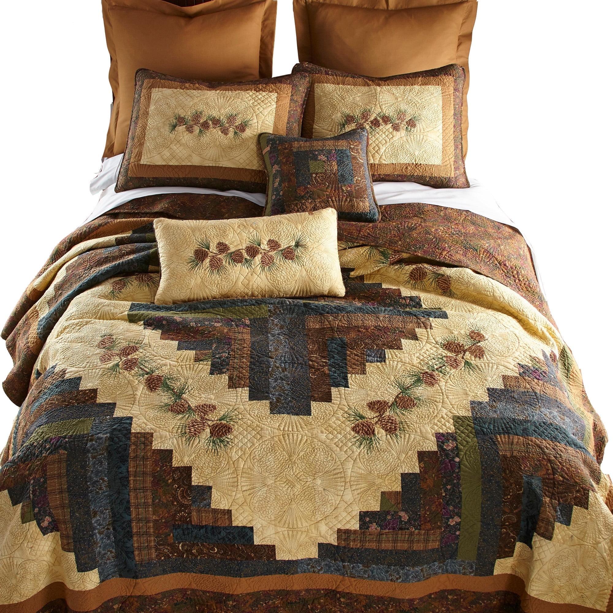 Donna Sharp CabinRaising Pine Cone Quilt