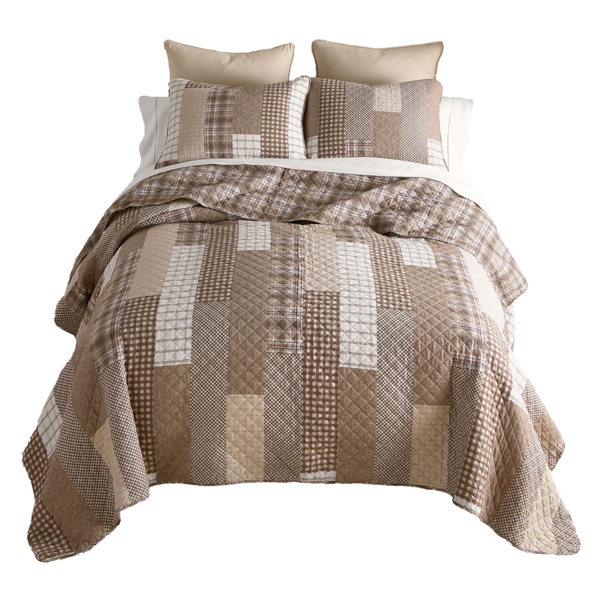Donna Sharp Highland Plaid 2PC Cotton Twin Quilt Set