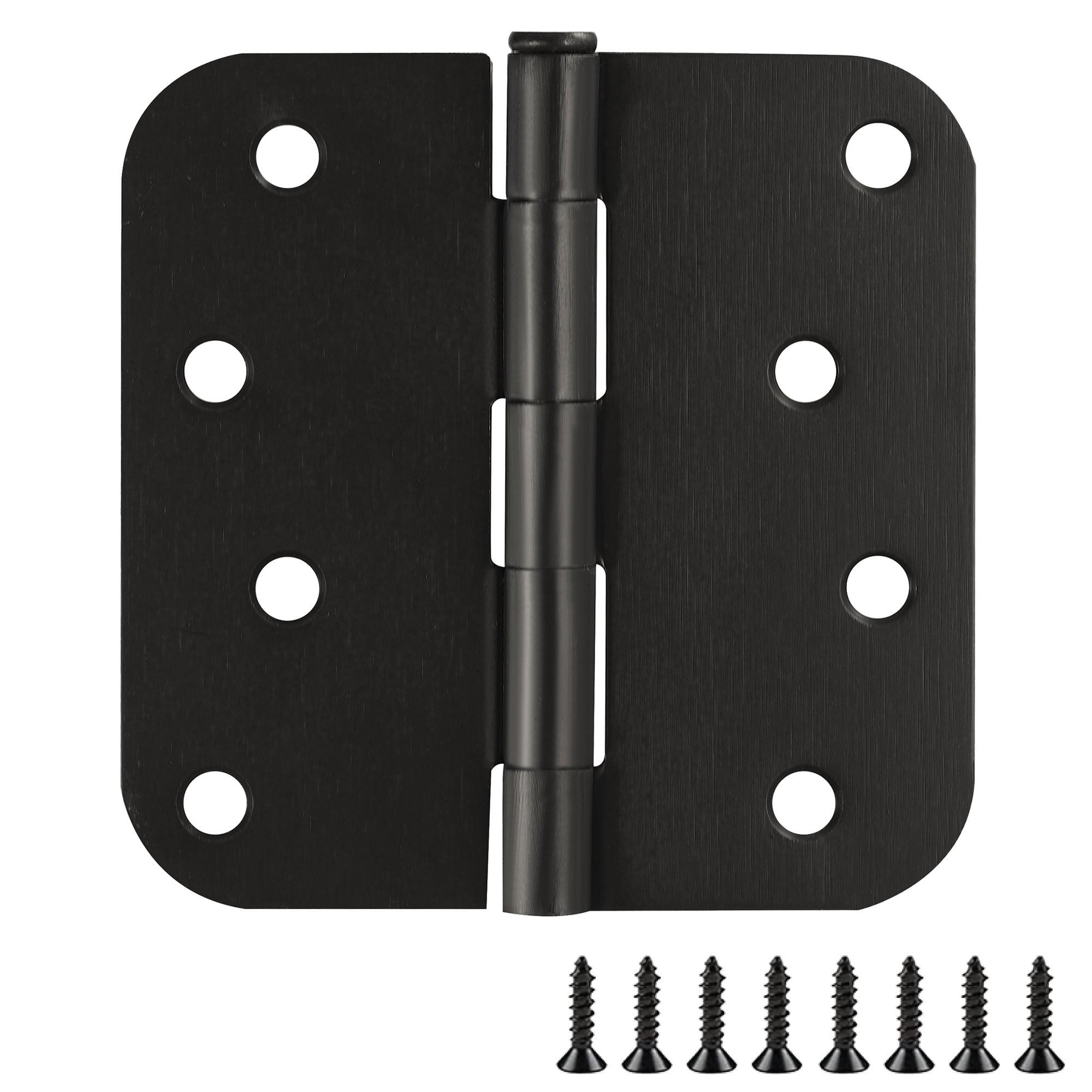 Design House Door Hinge 4-Inch, 5/8-inch Radius, 3-Pack (Set of 3)