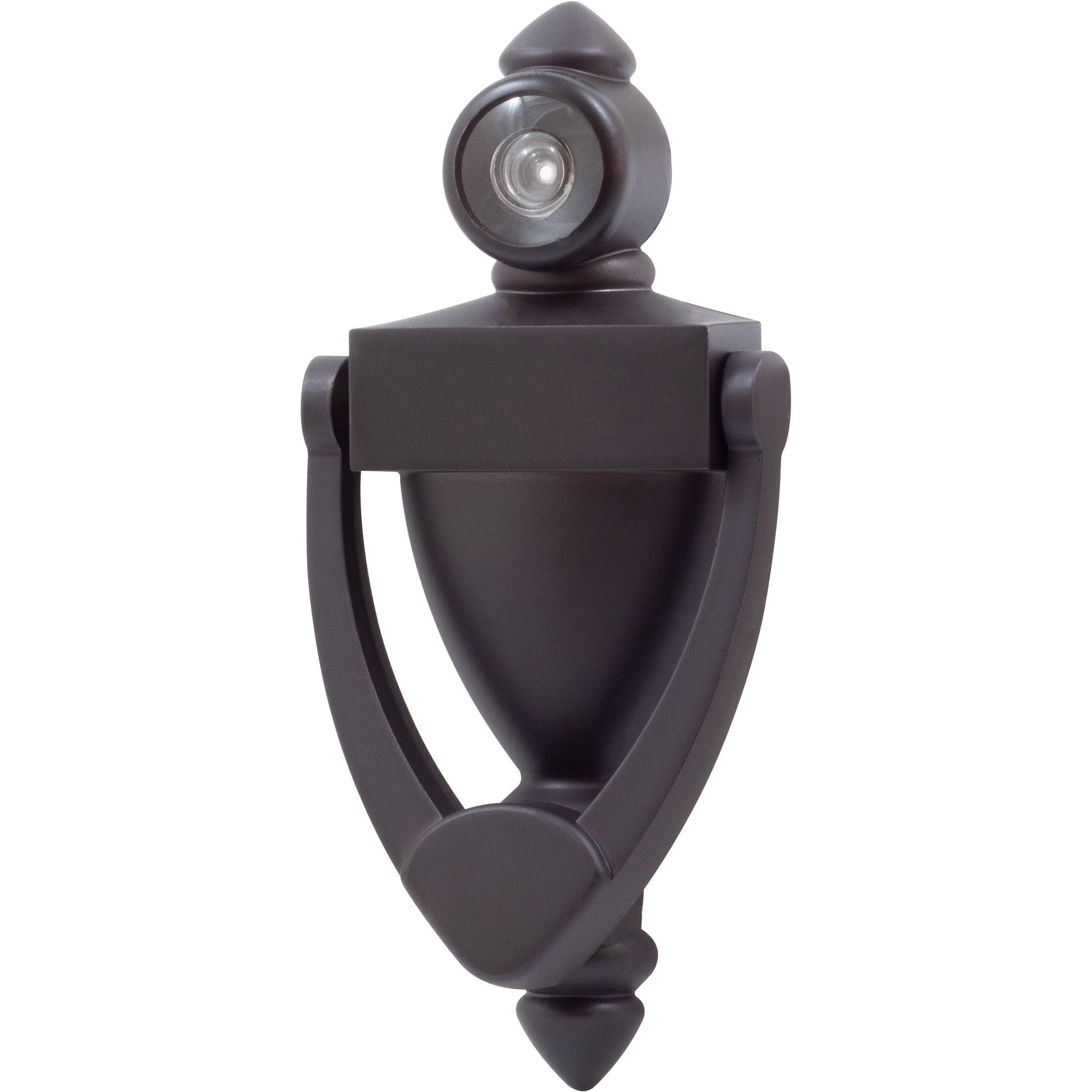 Oil Rubbed Bronze 5 1/2-Inch Door Knocker with Viewer