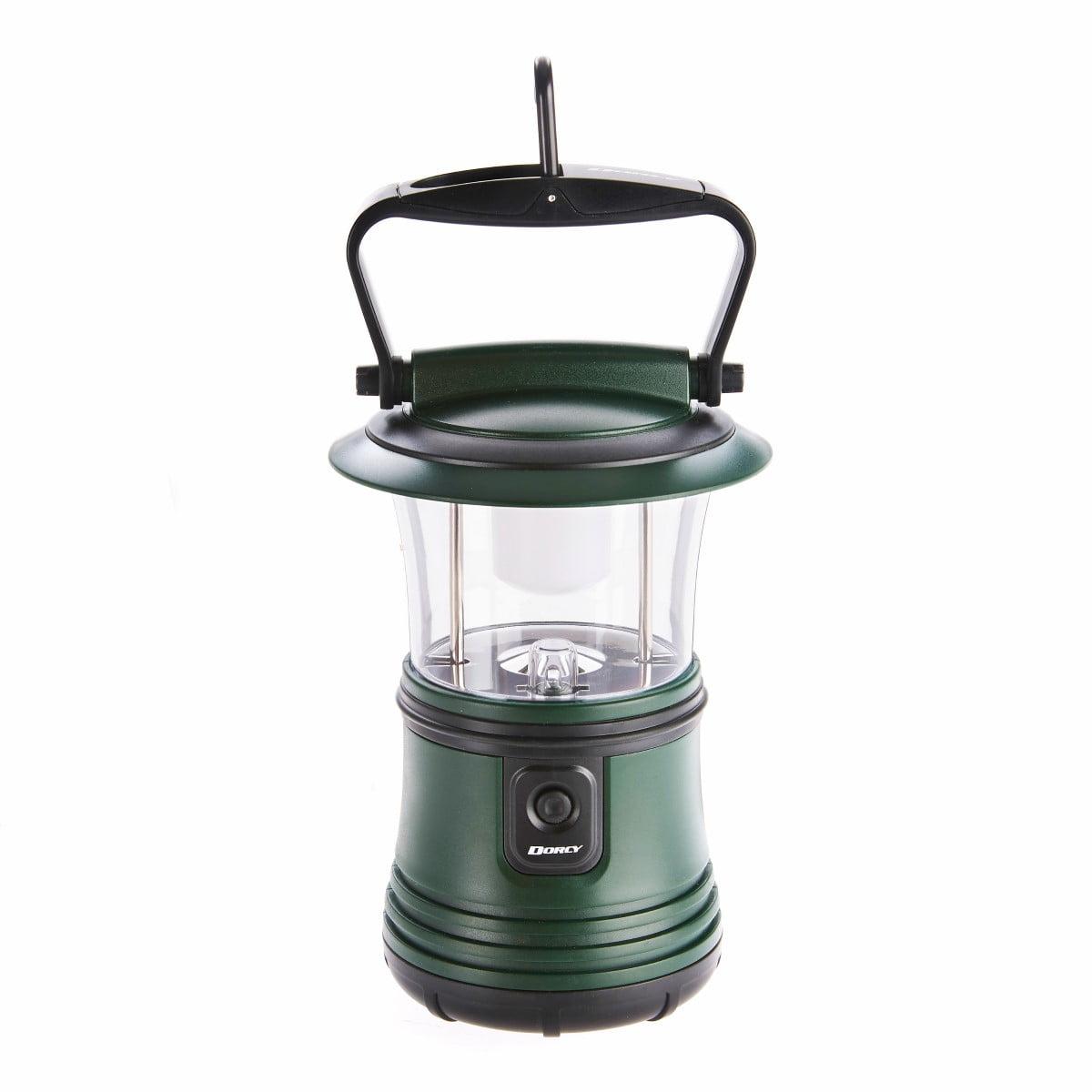 Green Plastic Waterproof Camping Lantern with Adjustable Handle