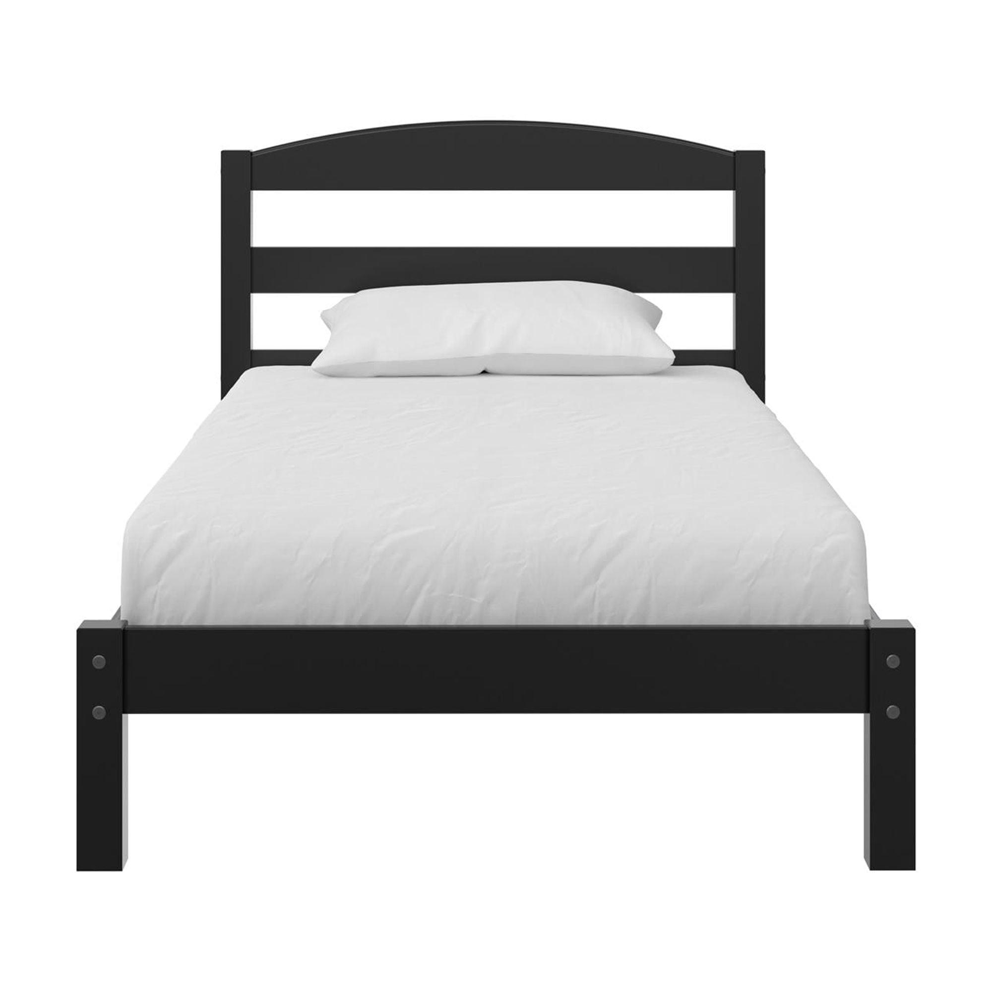 DHP Braylon Twin Size Wooden Bed Frame, Black